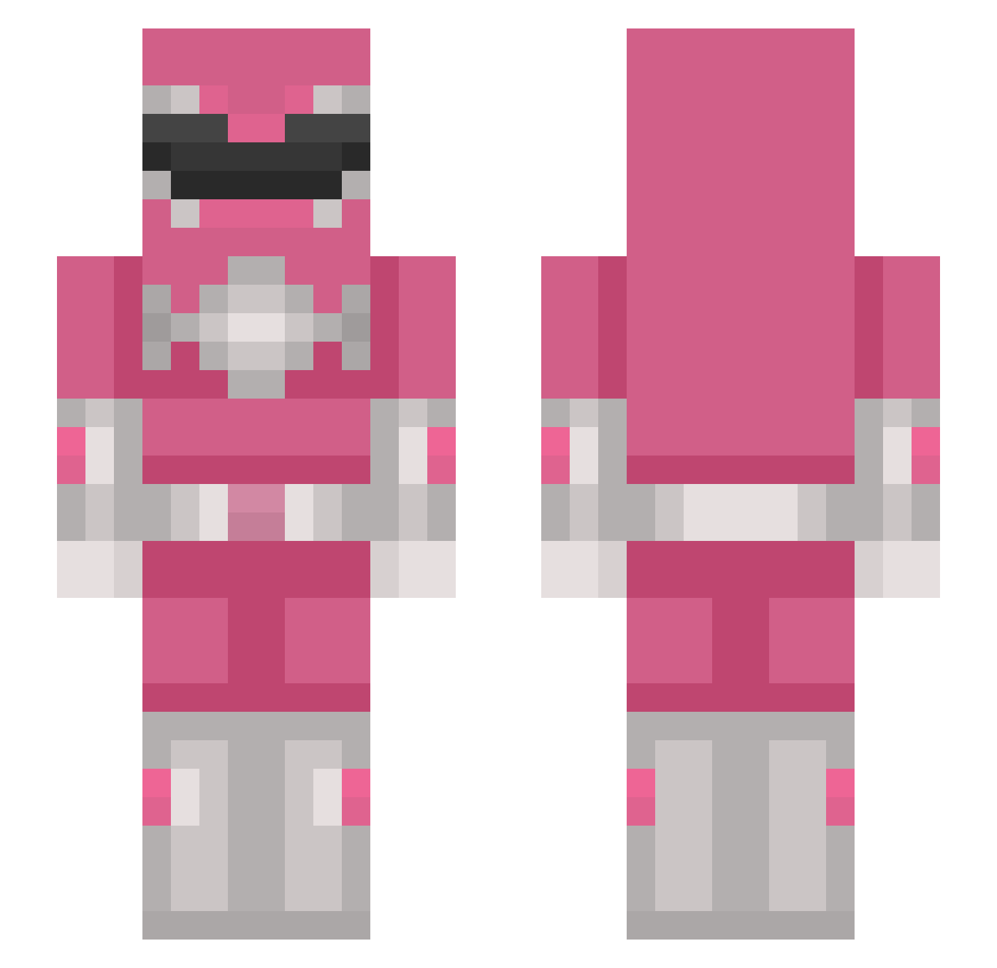 SClol Minecraft skin, front and back view