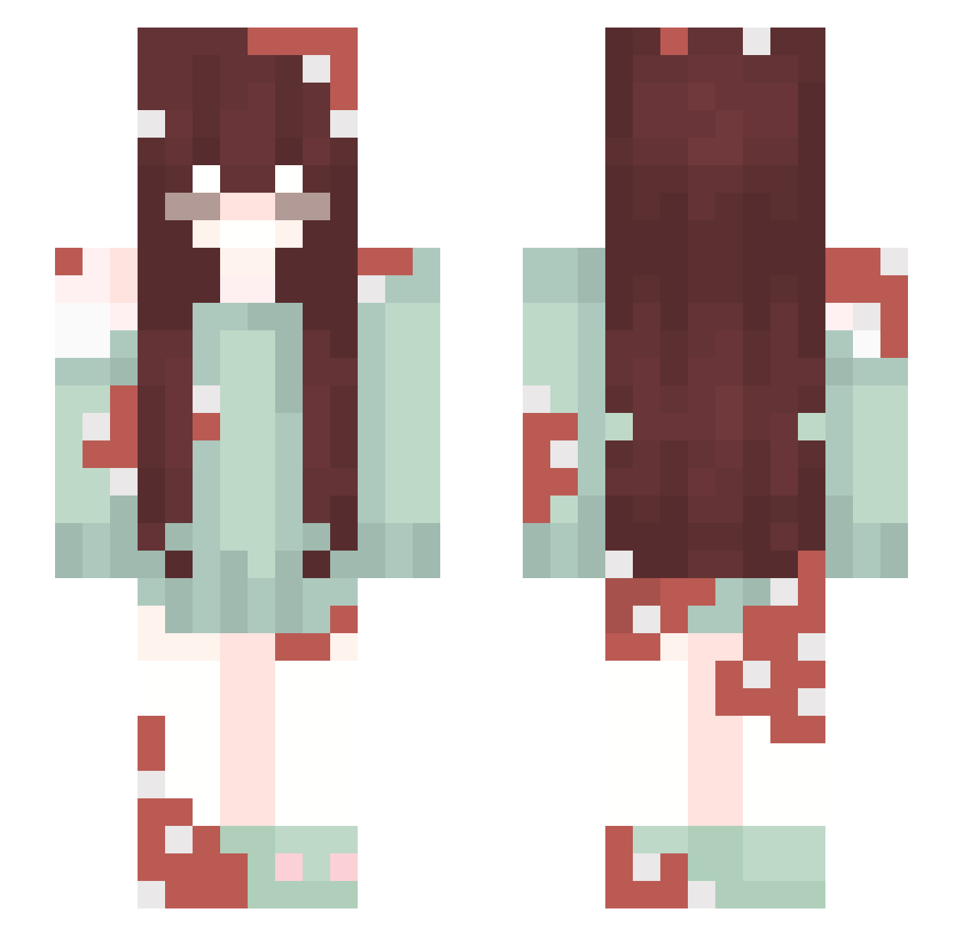 __Mikooo__ Minecraft skin, front and back view