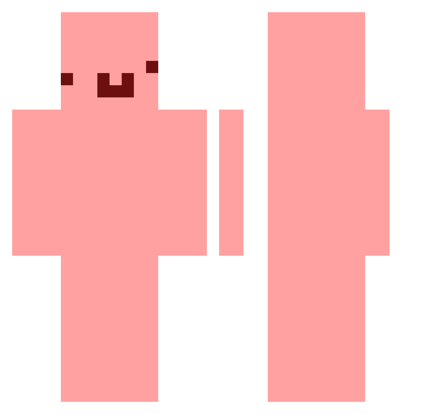Shuerk Minecraft skin, front and back view