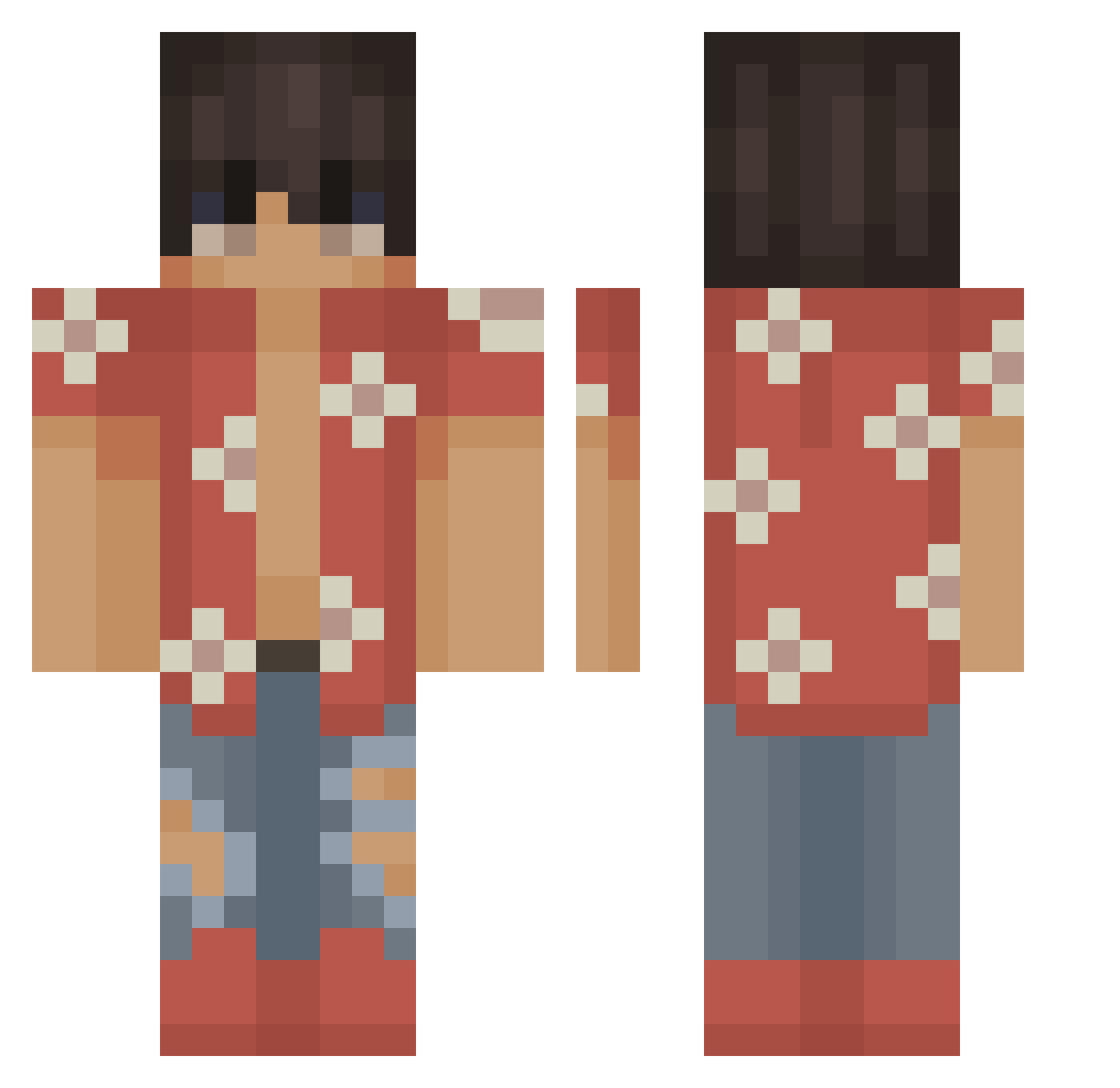 the_joddys Minecraft skin, front and back view