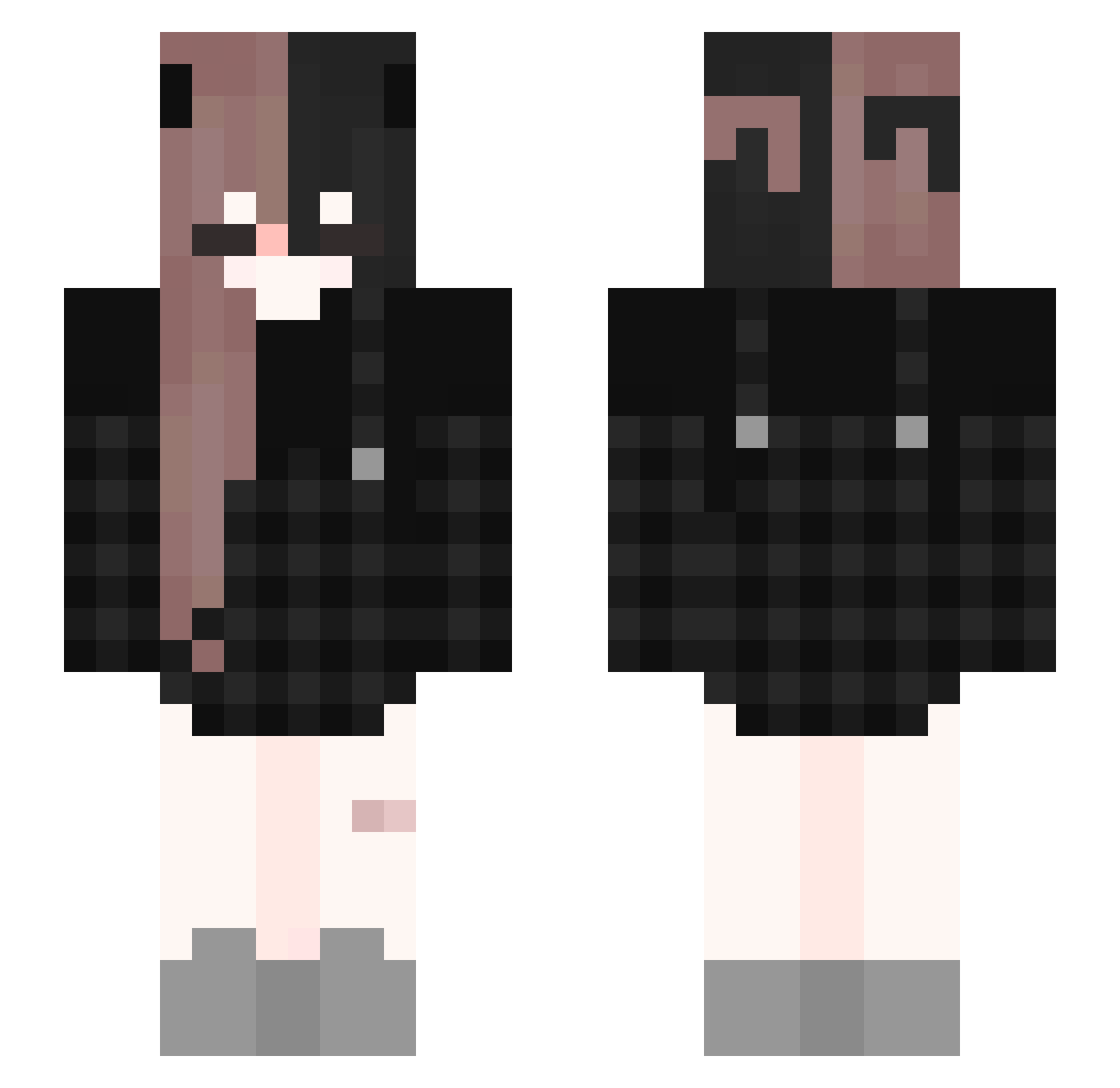 SrCaue794 Minecraft skin, front and back view