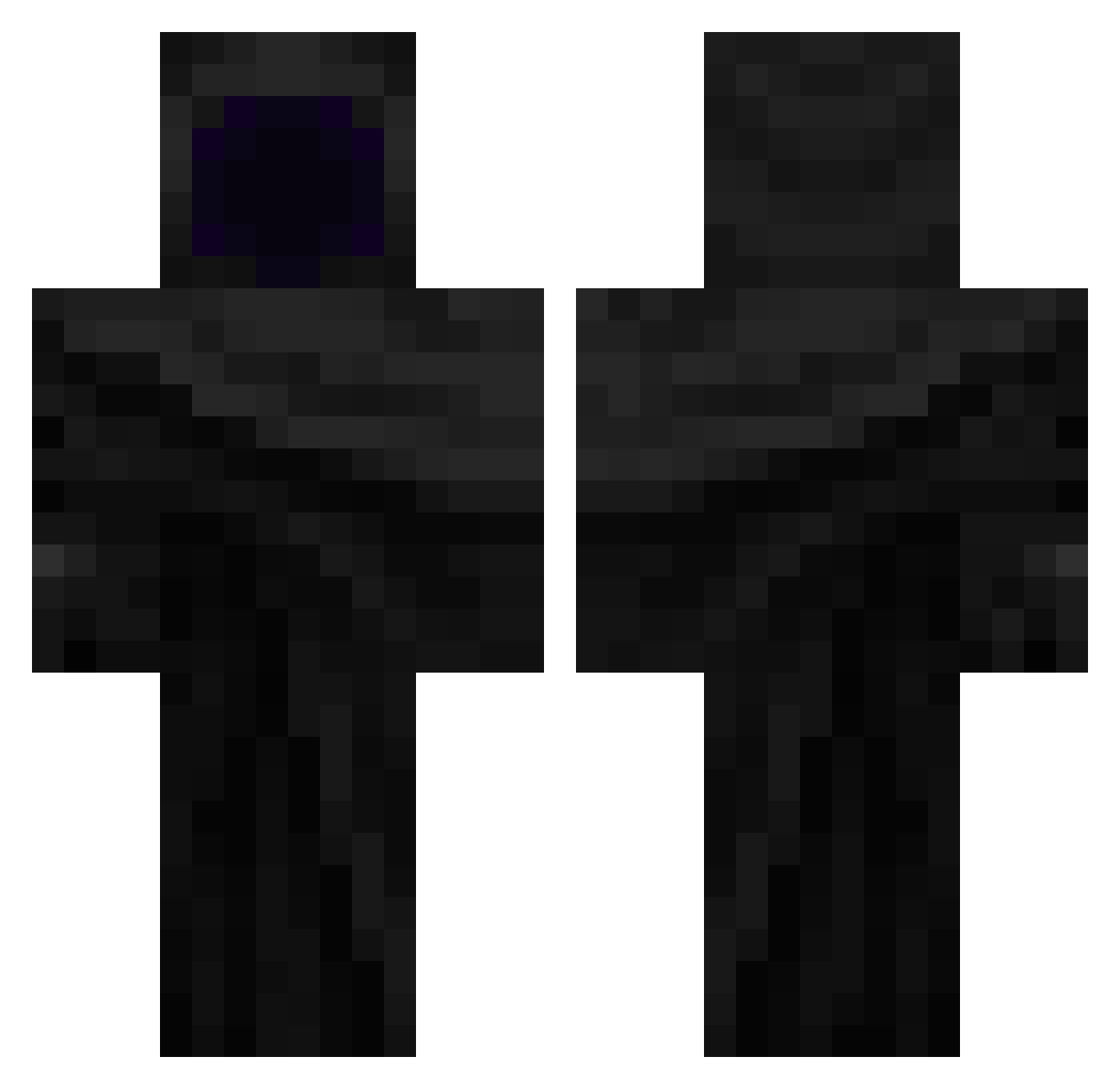 Xcalab0r Minecraft skin, front and back view