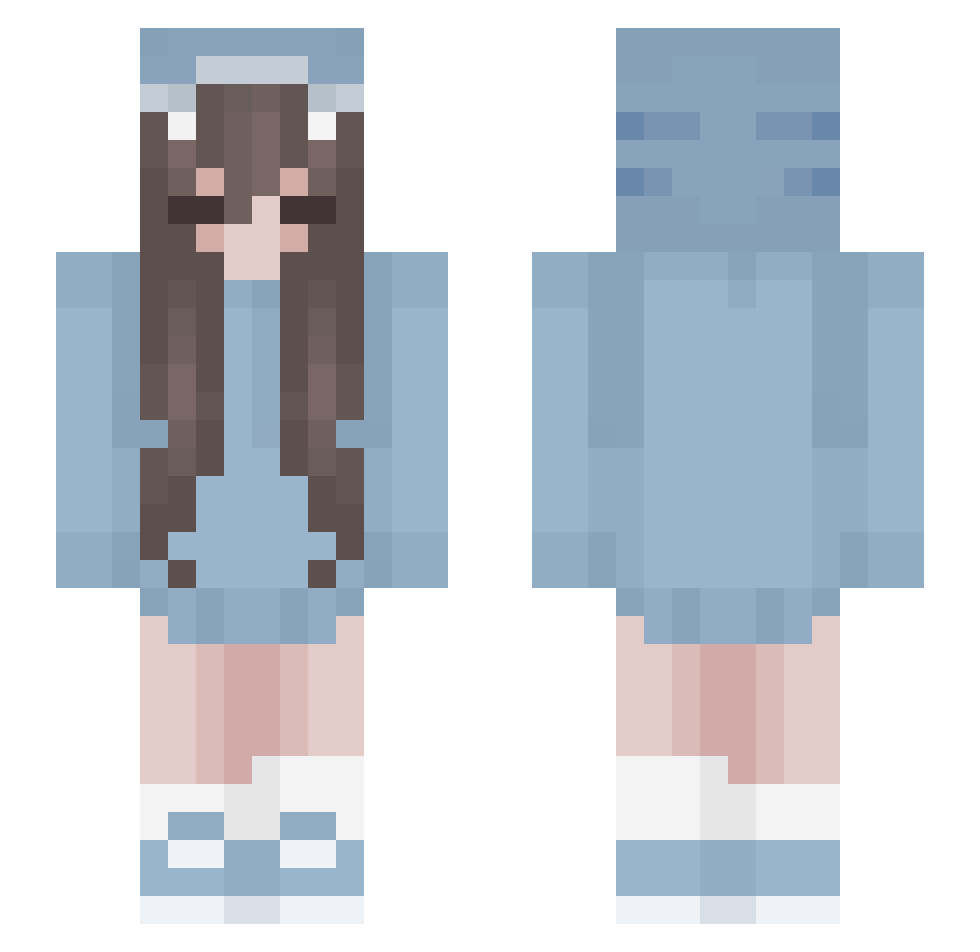 Daisy_paws Minecraft skin, front and back view