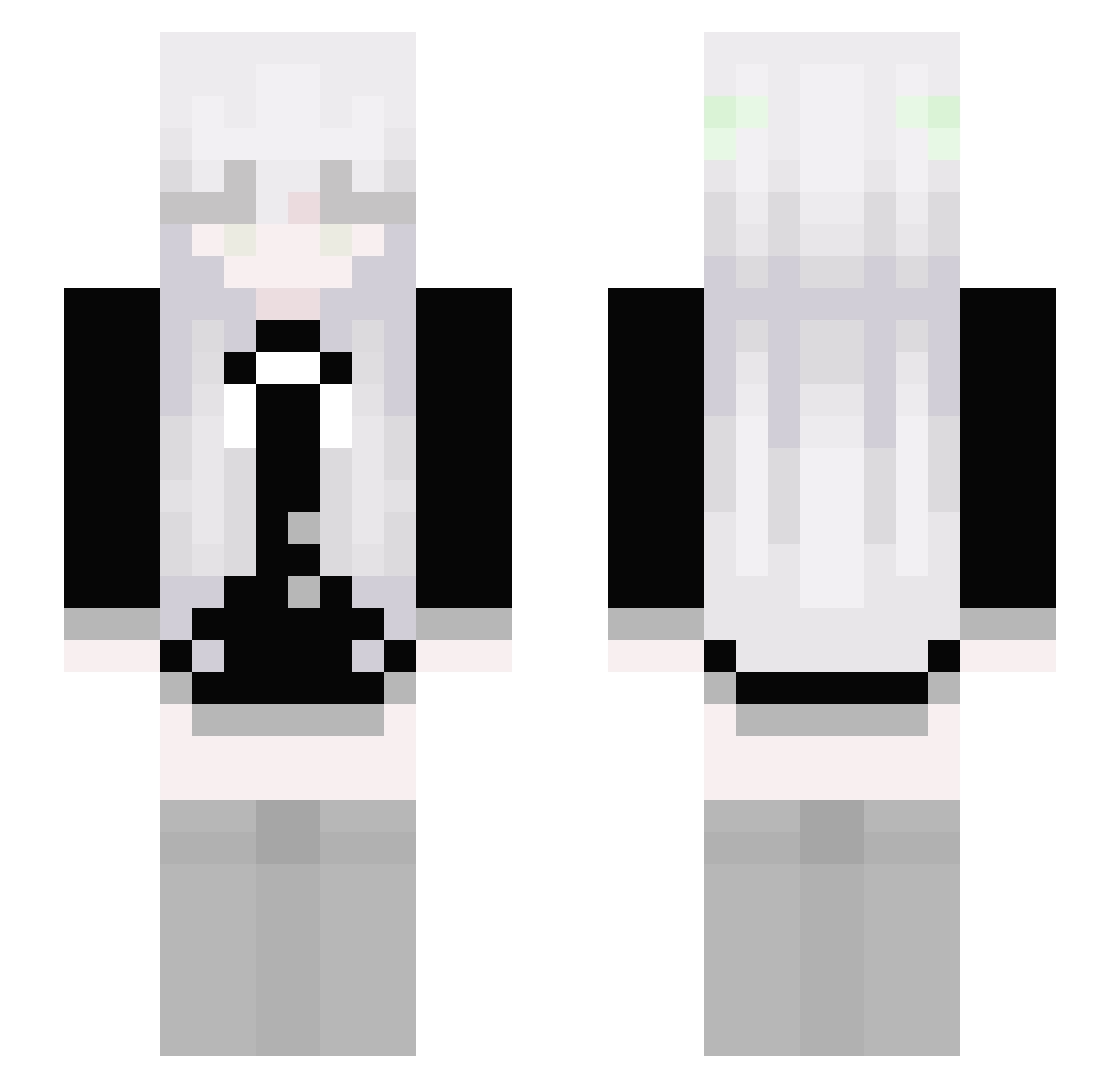 soggyfruitloops Minecraft skin, front and back view