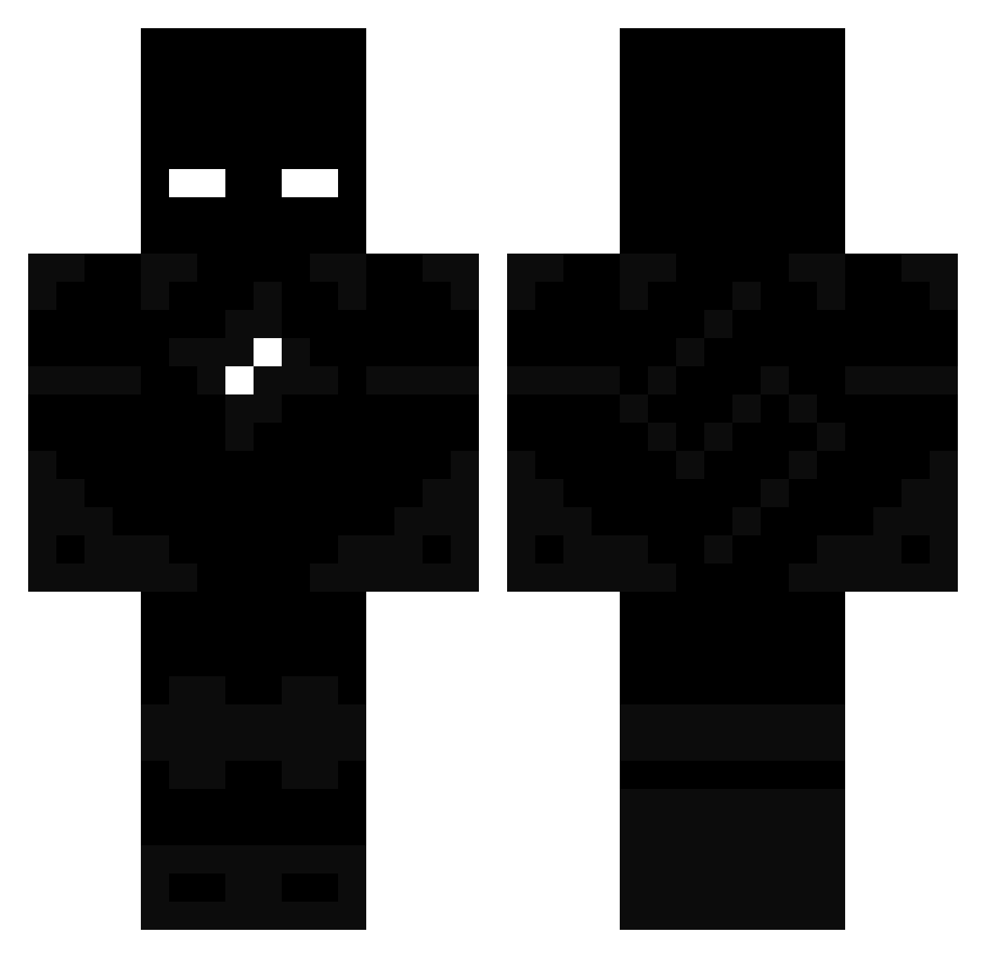 XRECT2KILL Minecraft skin, front and back view