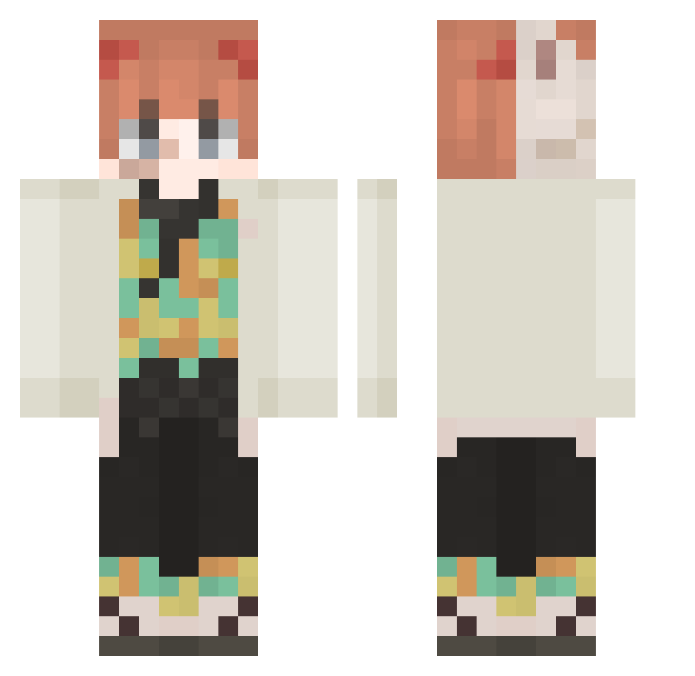 UUUUUUUULOPOIHY Minecraft skin, front and back view
