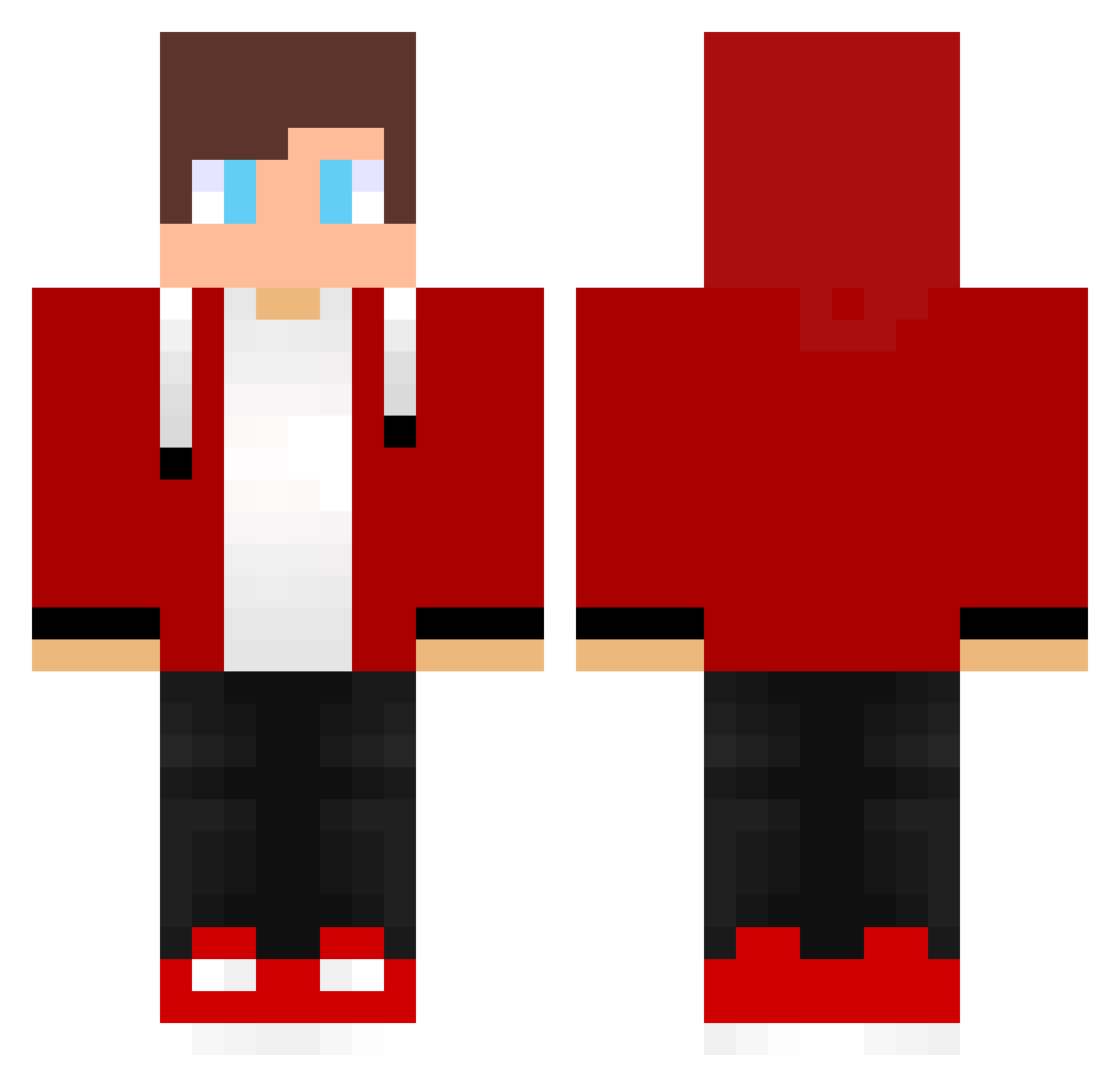 nsngg Minecraft skin, front and back view
