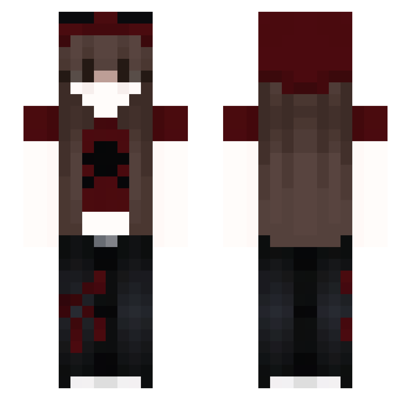 Neon_z_ Minecraft skin, front and back view