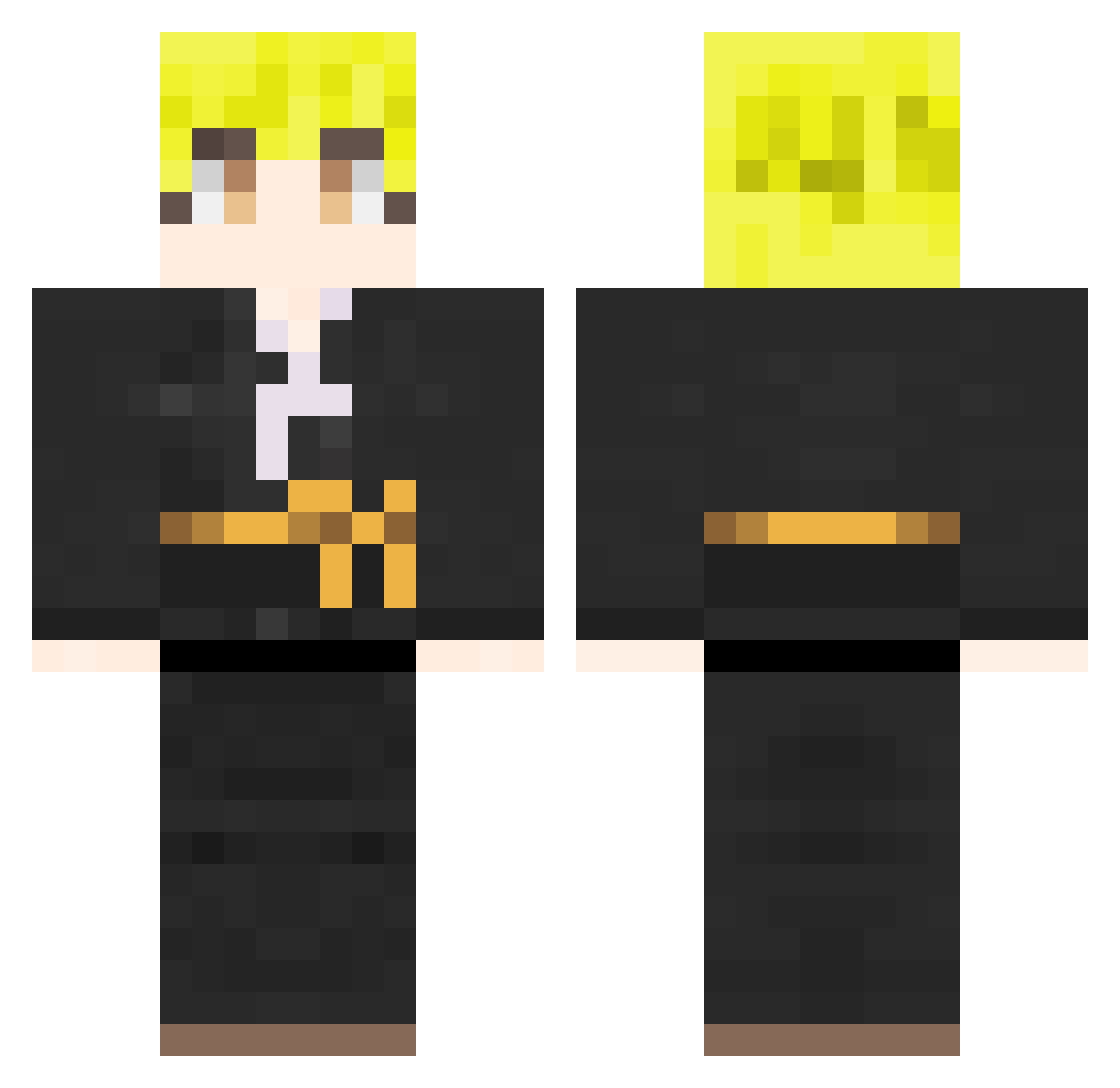 killpgo0909 Minecraft skin, front and back view