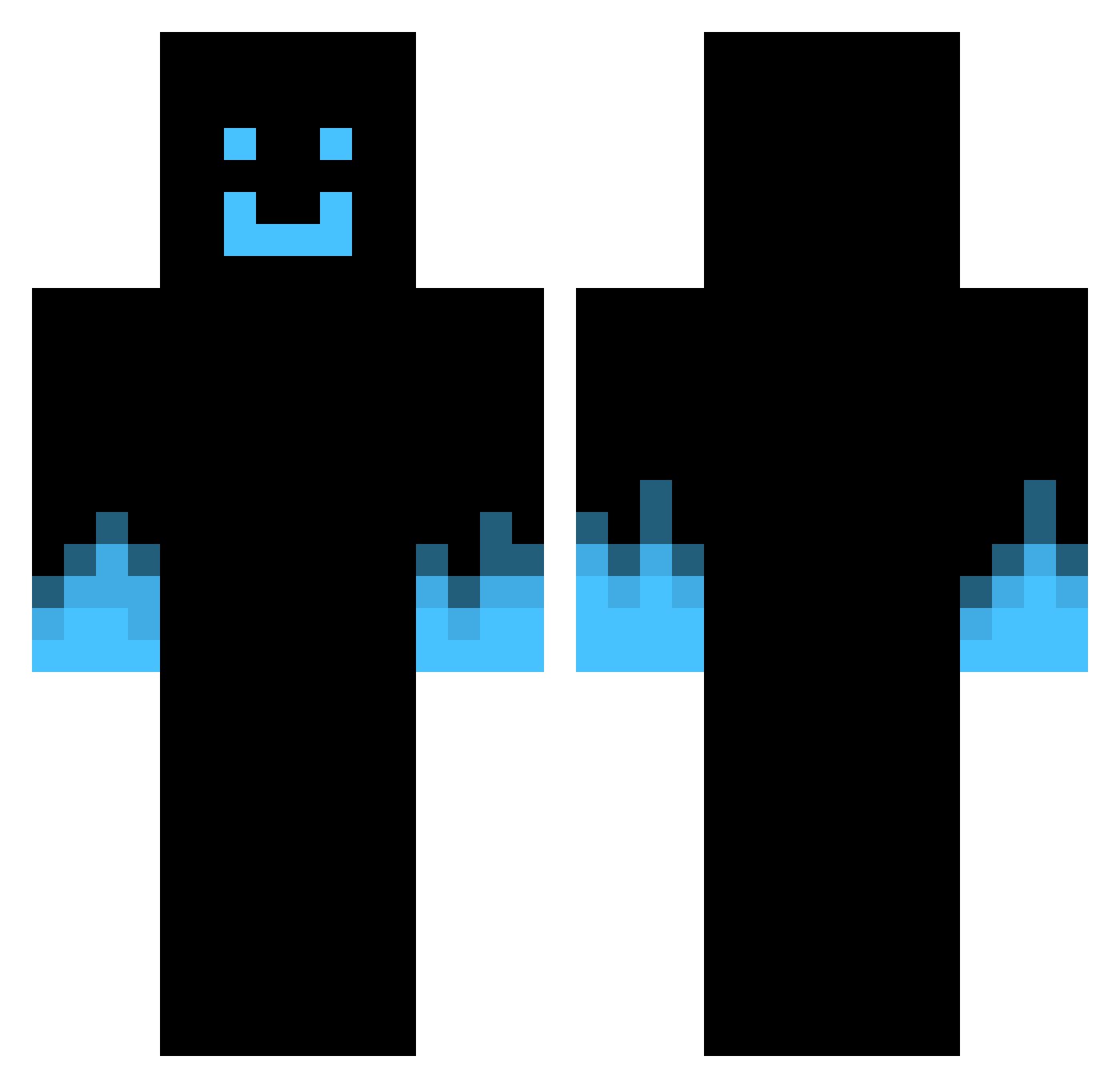 GarTheGorilla Minecraft skin, front and back view