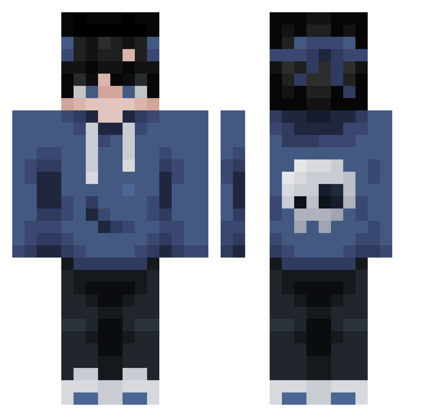 _Alexutzu_ Minecraft skin, front and back view