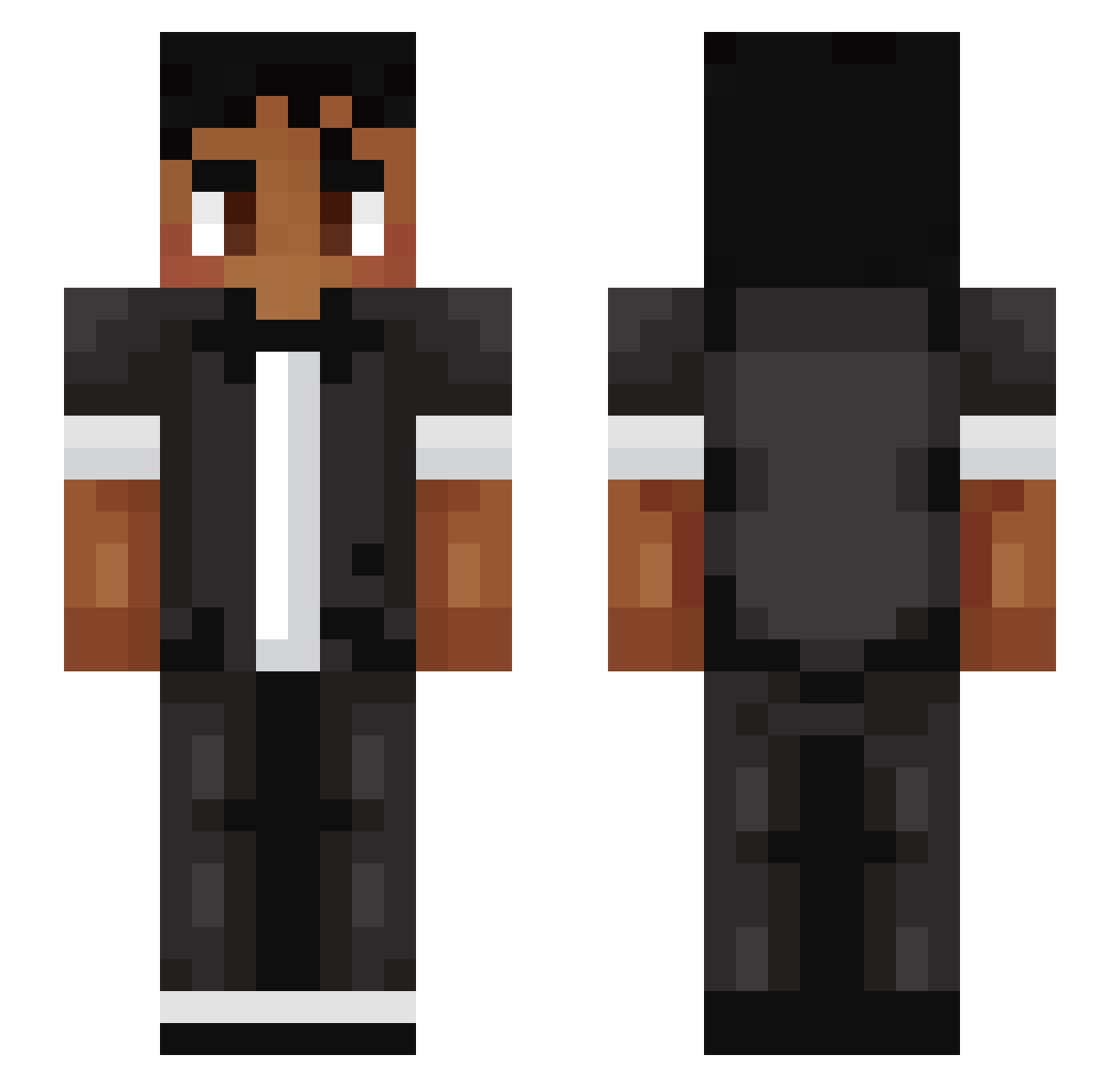 EKIODETE40 Minecraft skin, front and back view