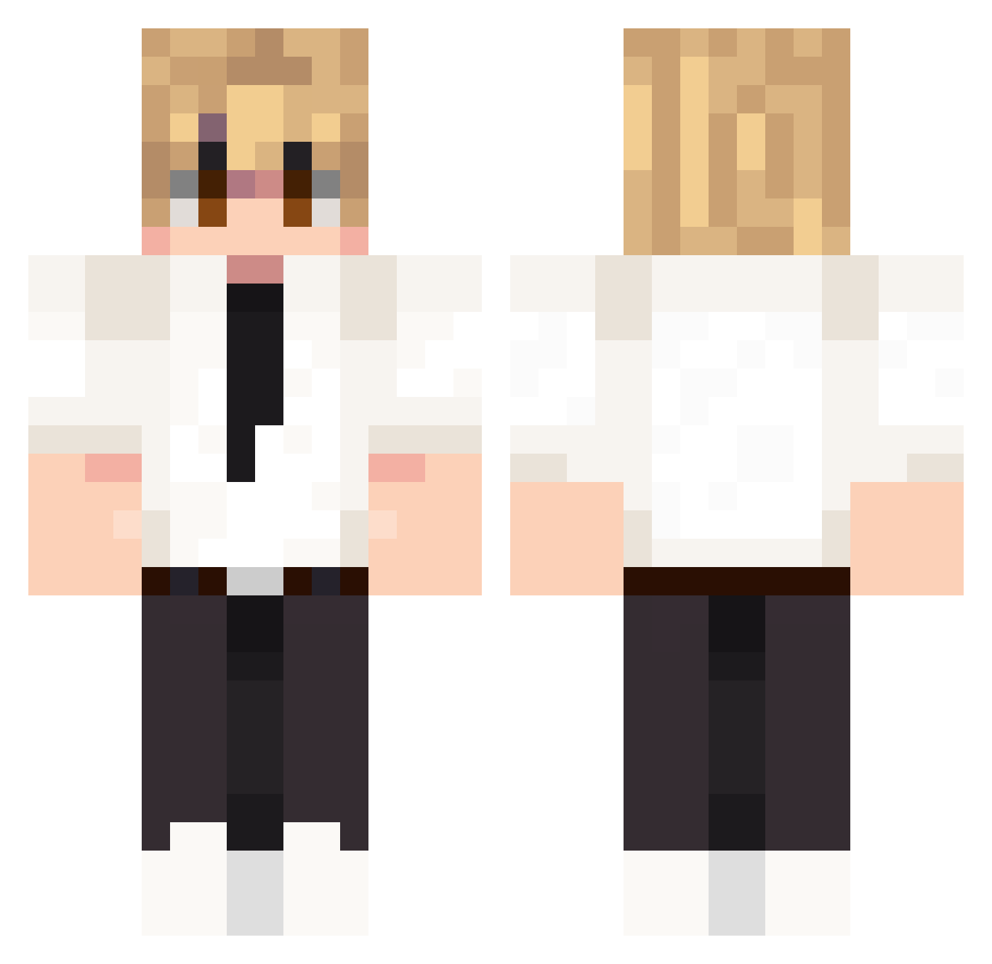 willmmm Minecraft skin, front and back view