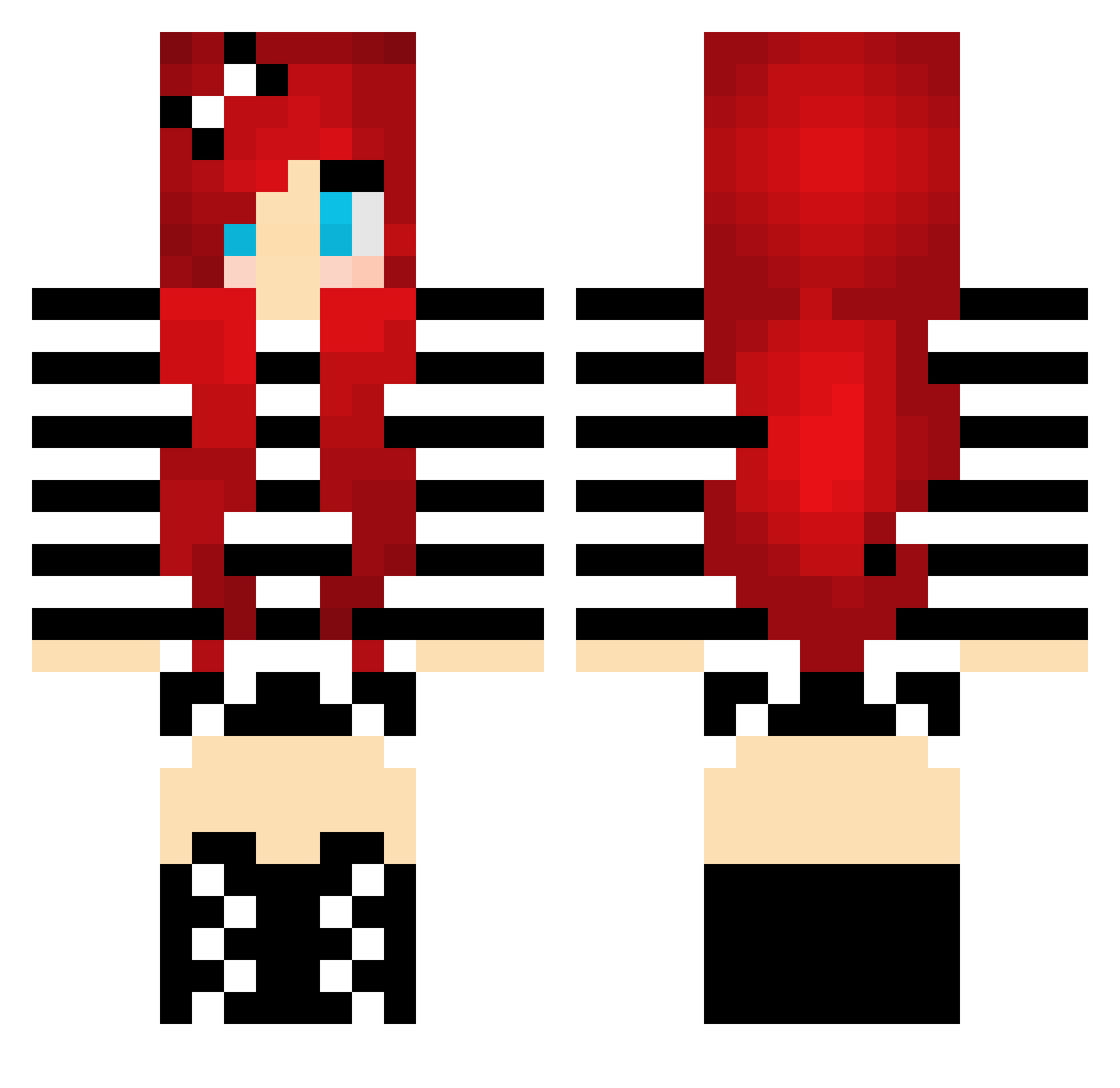 SandWood Minecraft skin, front and back view