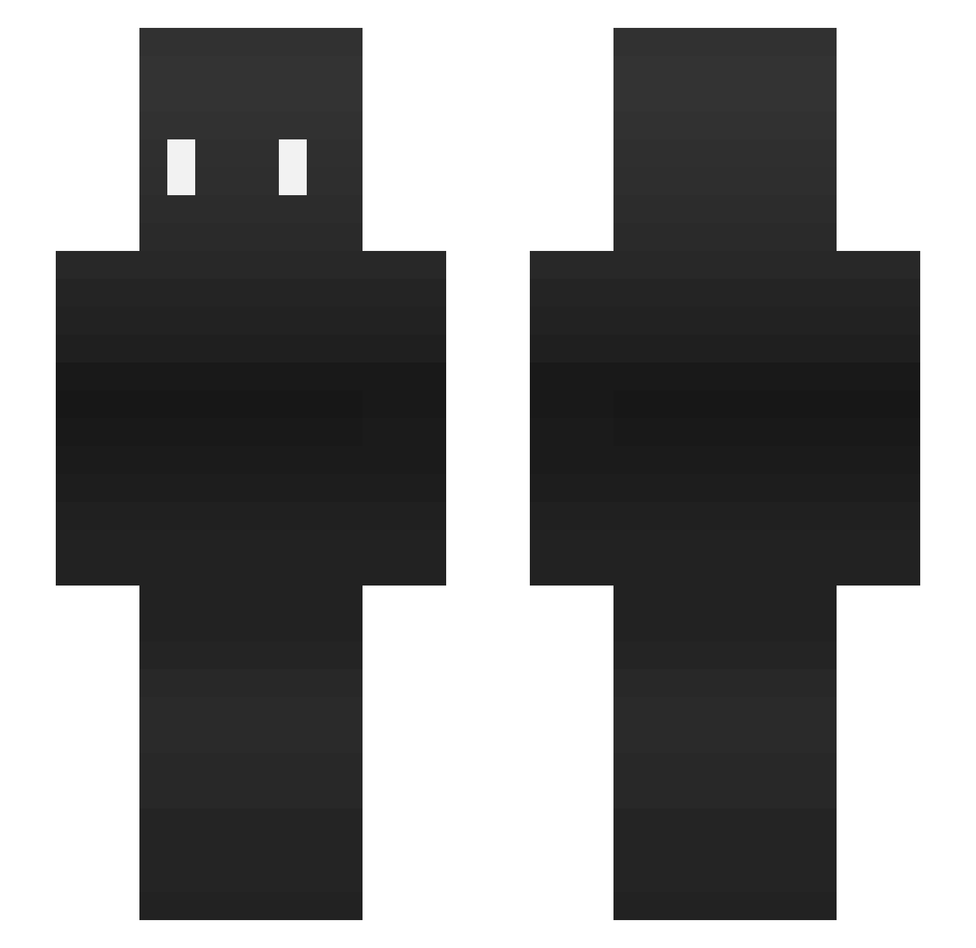 ReDoxRed Minecraft skin, front and back view