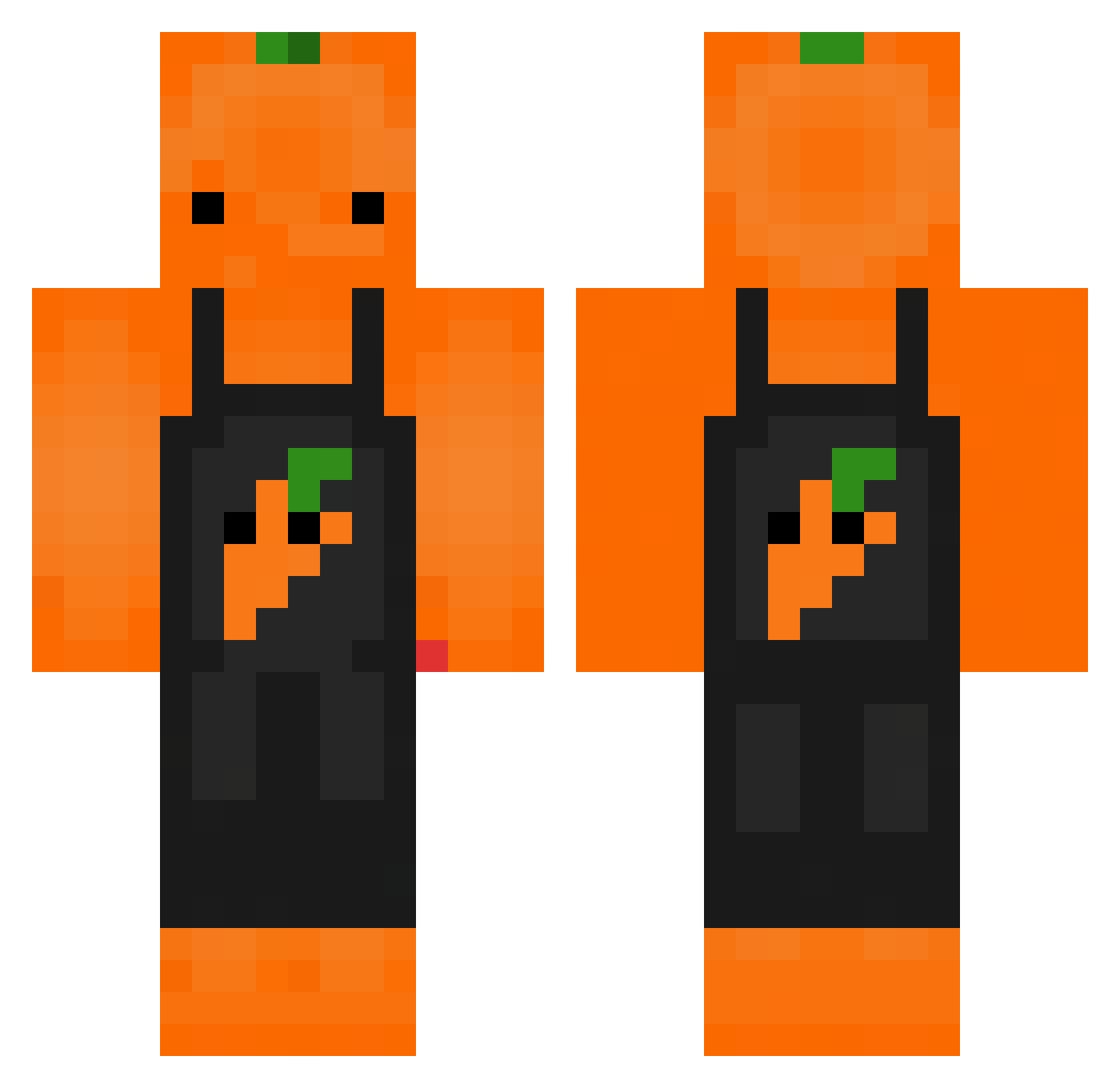 Cypreus Minecraft skin, front and back view