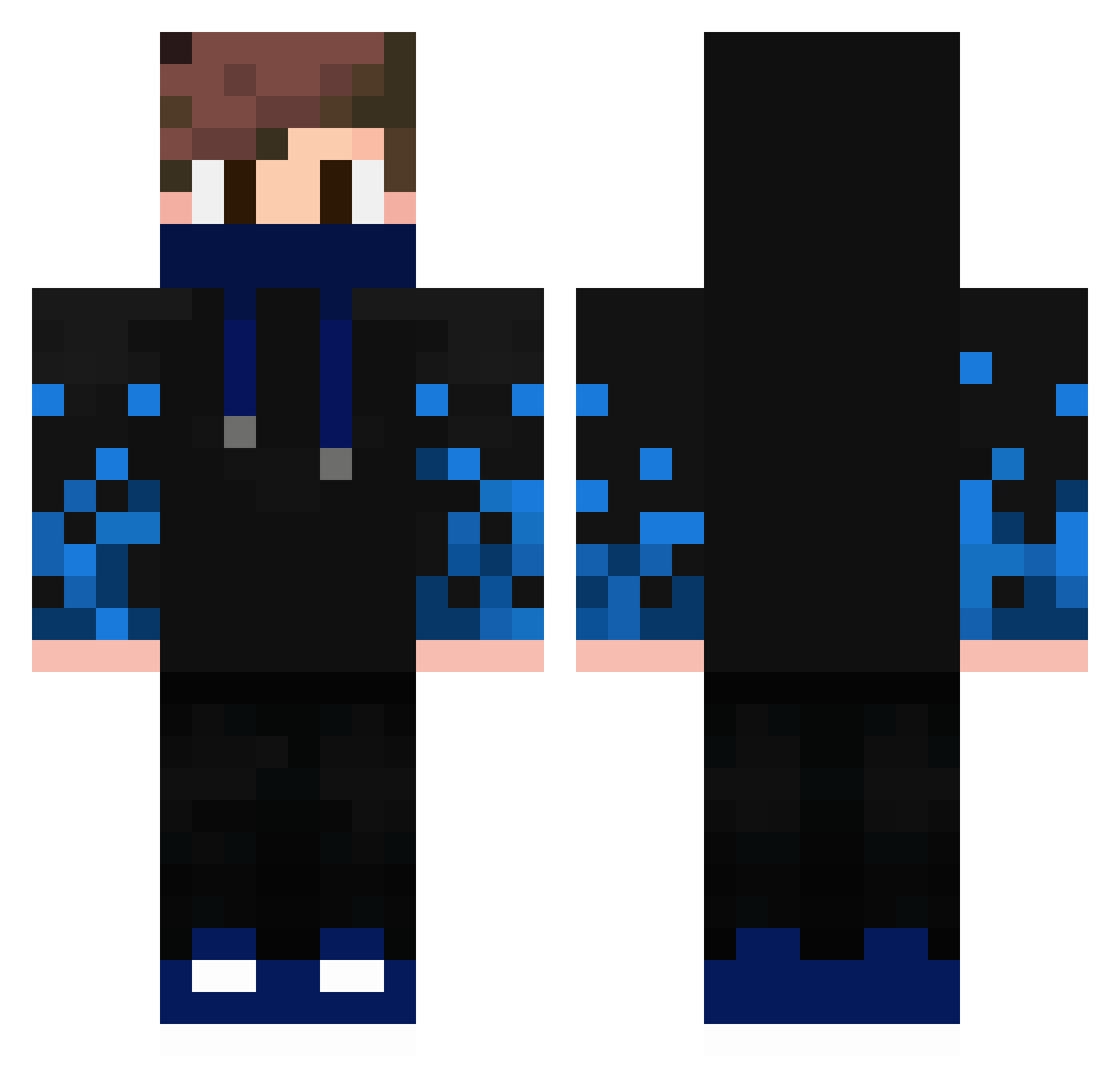 matataa Minecraft skin, front and back view