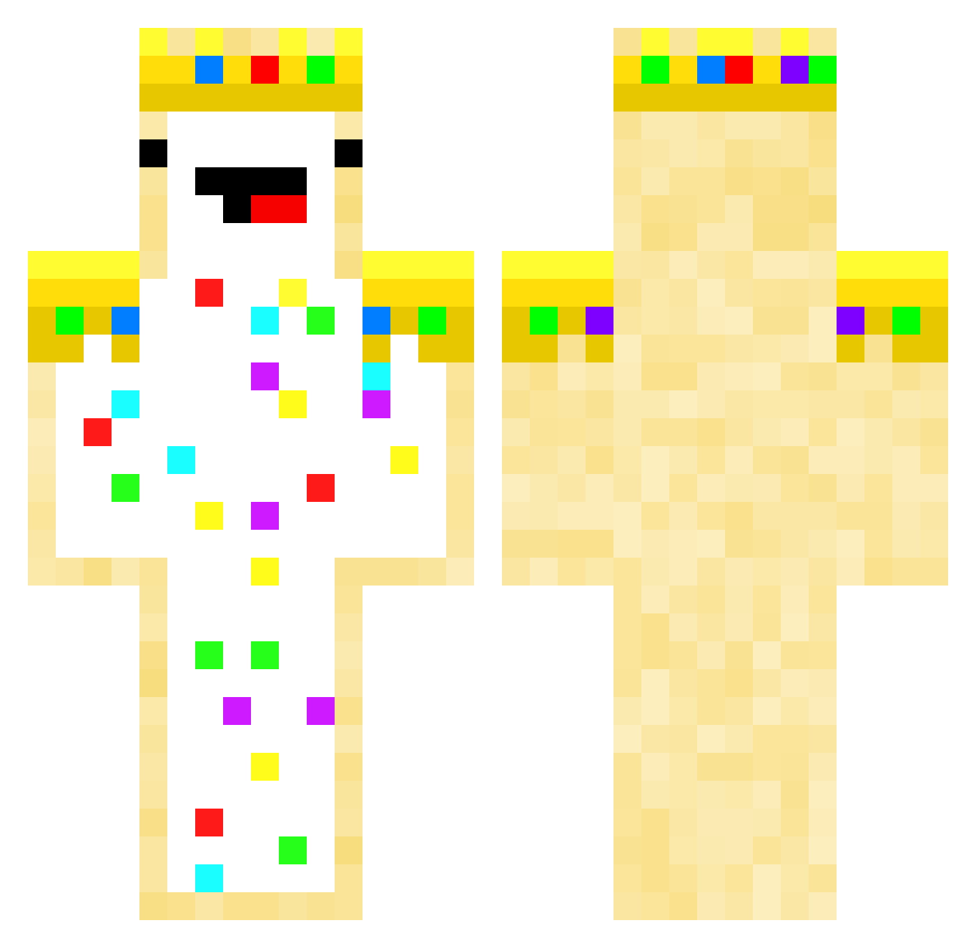 GrybukasRytukas Minecraft skin, front and back view
