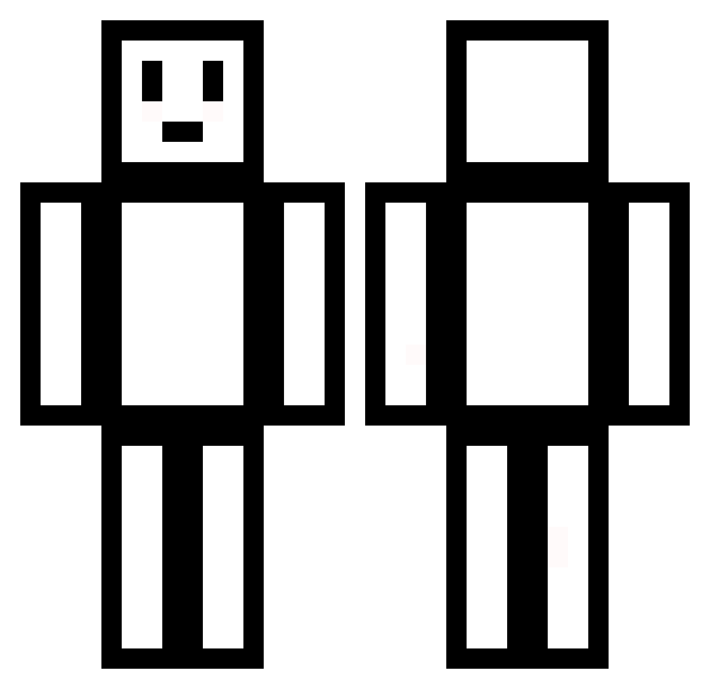 Yotun9702 Minecraft skin, front and back view