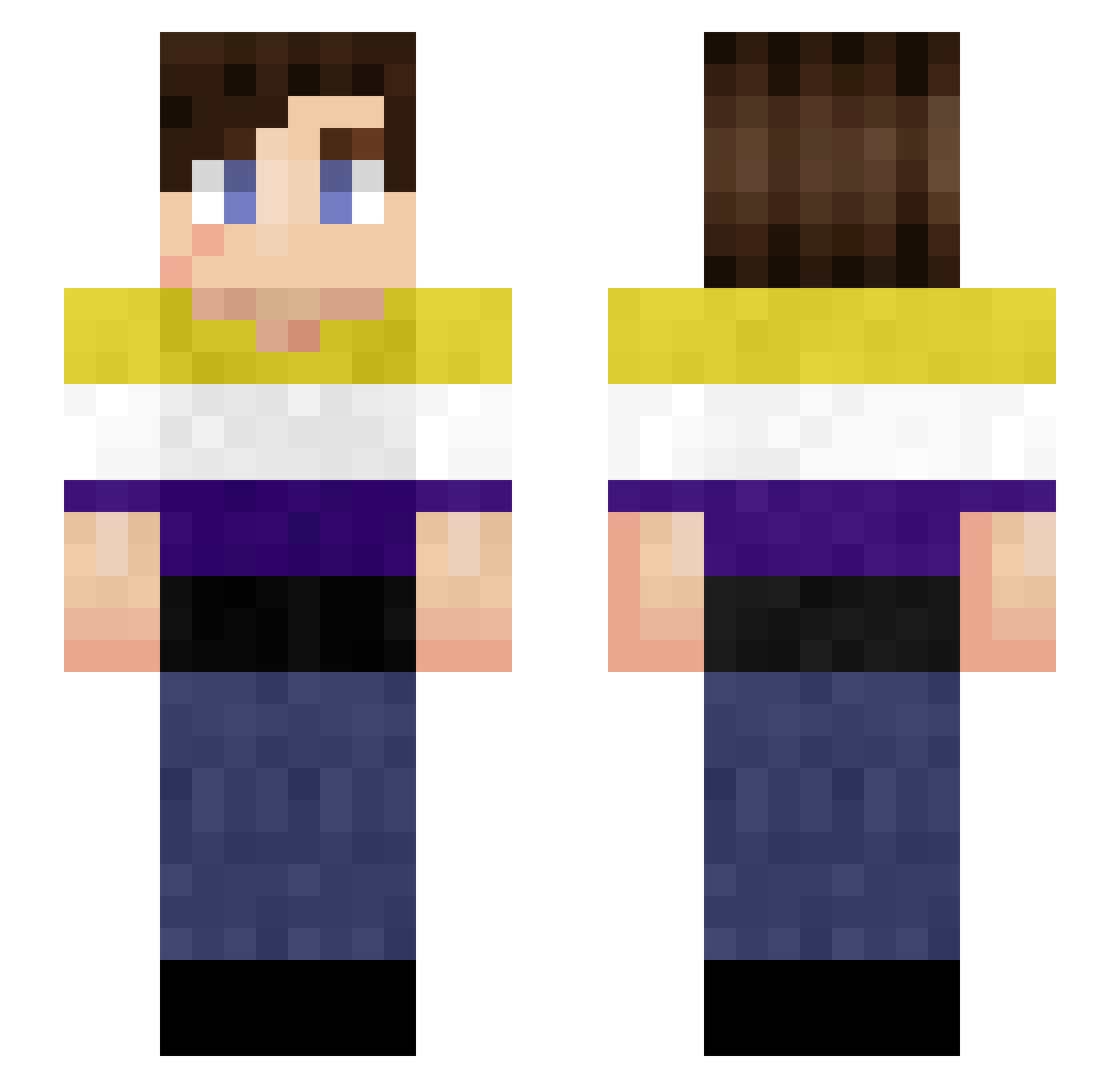 13131313_13 Minecraft skin, front and back view