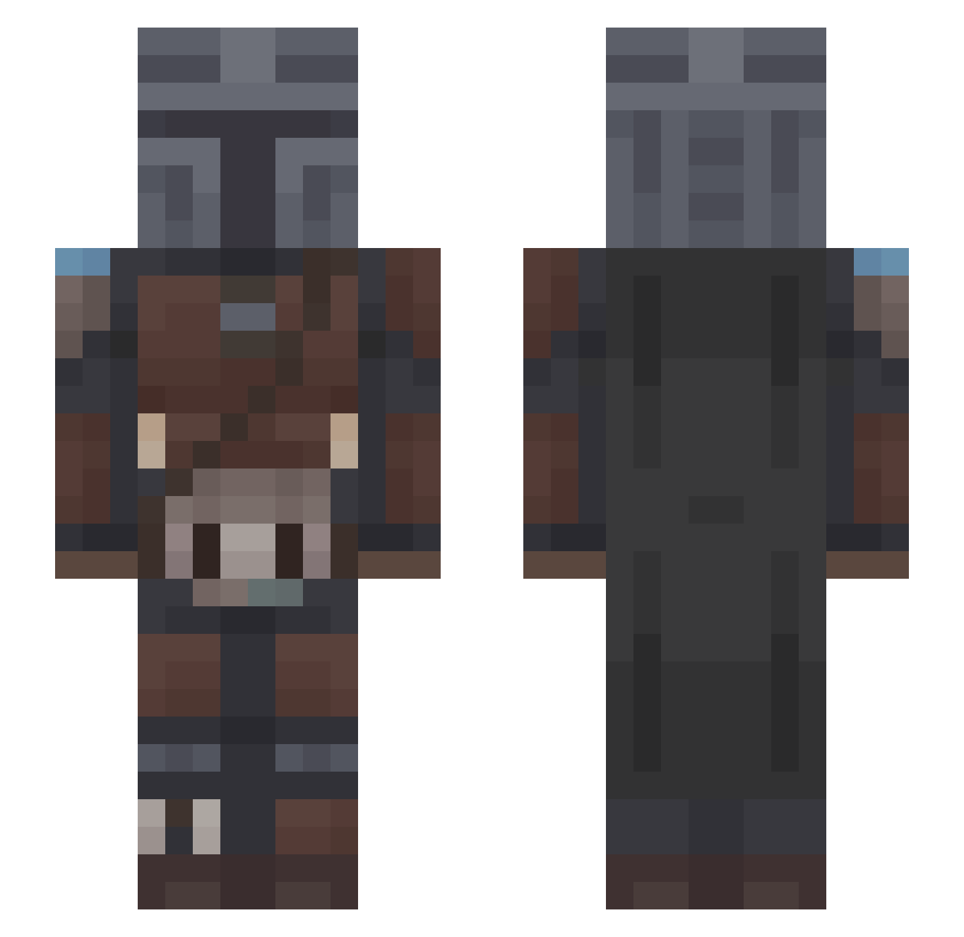 TONDABONDA132 Minecraft skin, front and back view