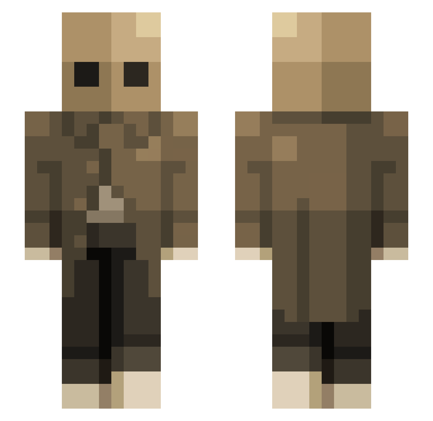 Zachary_205 Minecraft skin, front and back view