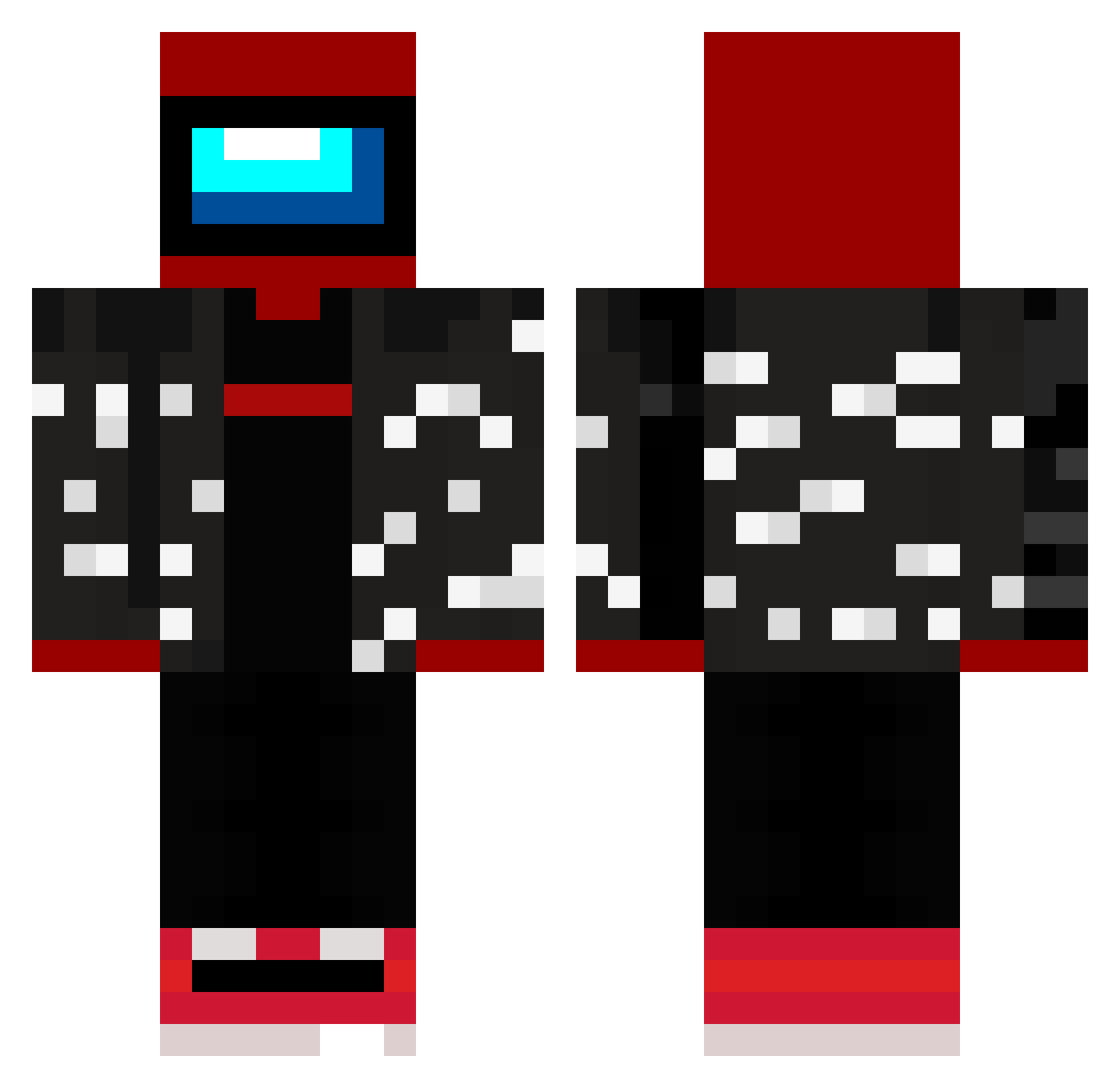 PrepucioDou Minecraft skin, front and back view