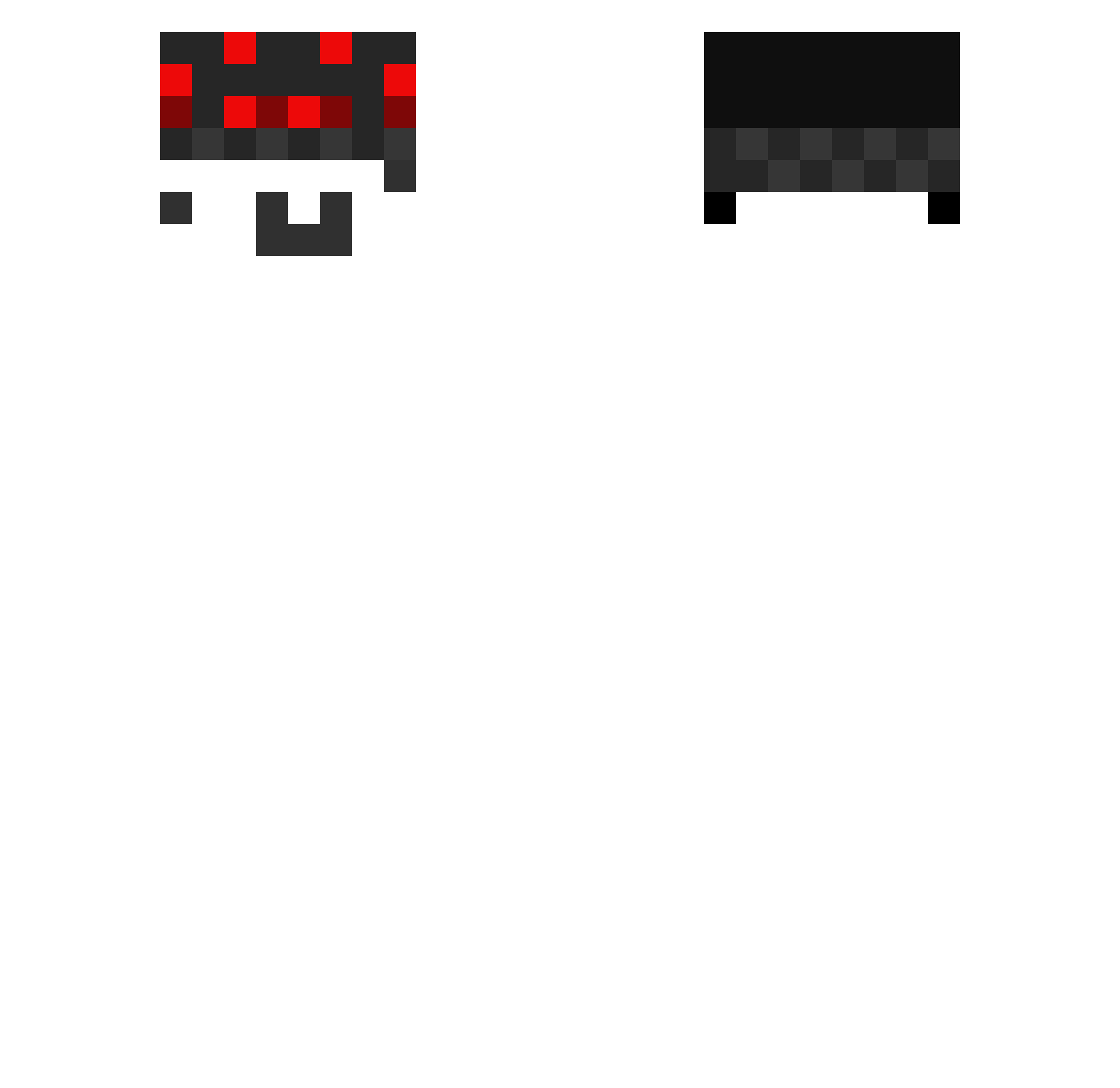 TeoC7 Minecraft skin, front and back view