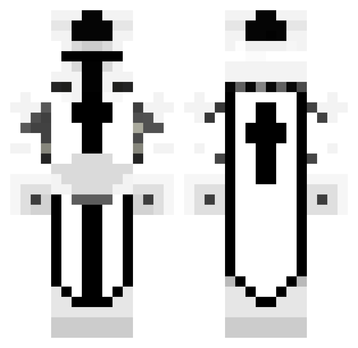 Sir_Maszkus Minecraft skin, front and back view