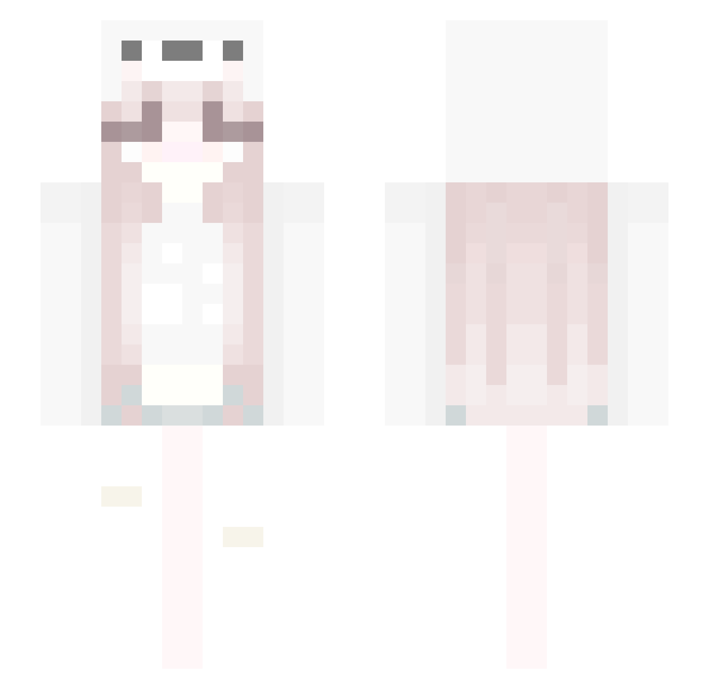 Muichiro999 Minecraft skin, front and back view