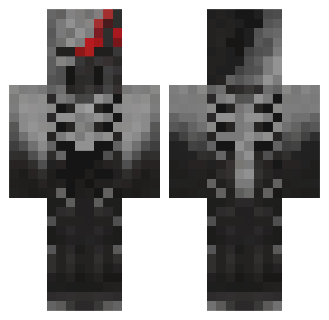 bmcd35 Minecraft skin, front and back view