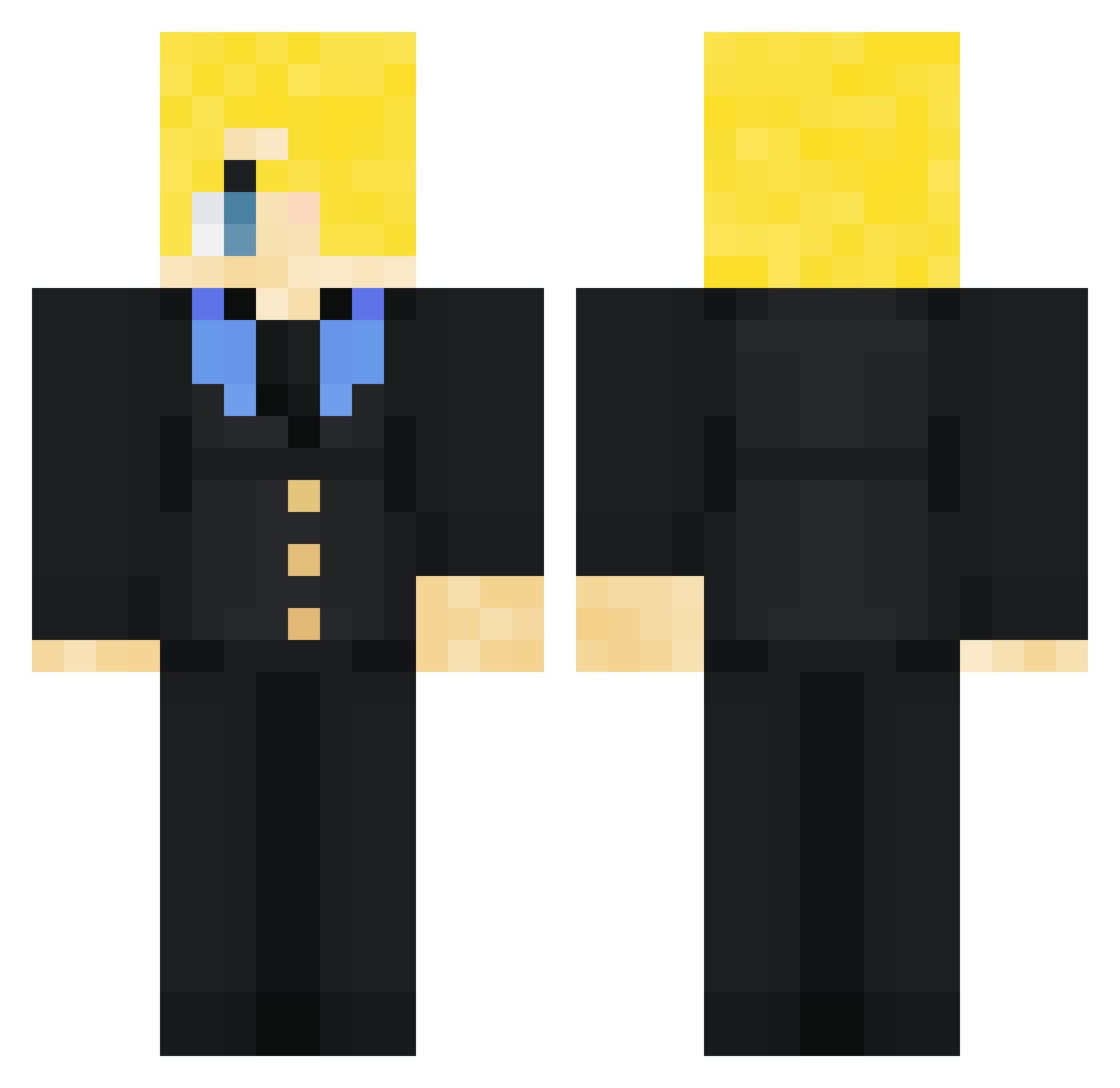 JADdestroyer Minecraft skin, front and back view