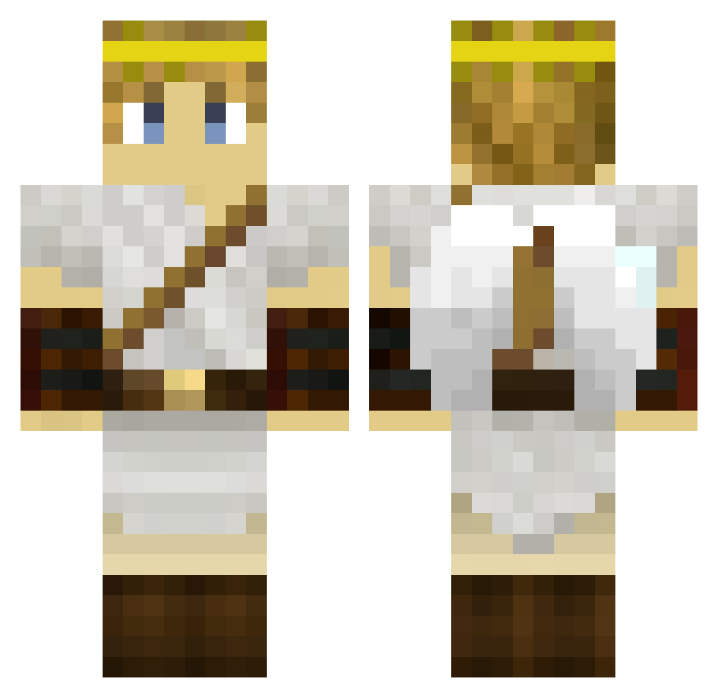 SkulkSniper Minecraft skin, front and back view