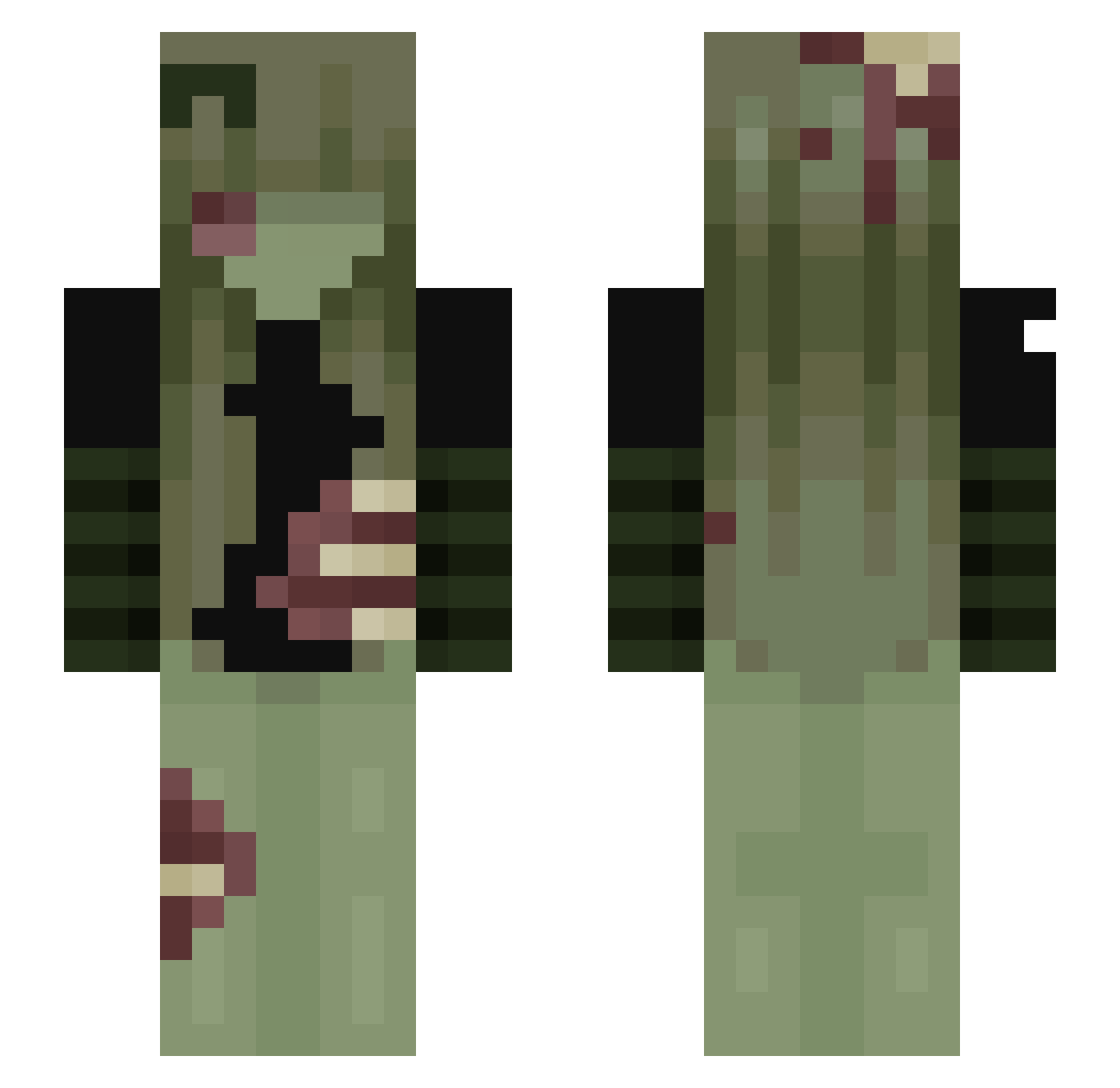 Nellyho_ Minecraft skin, front and back view