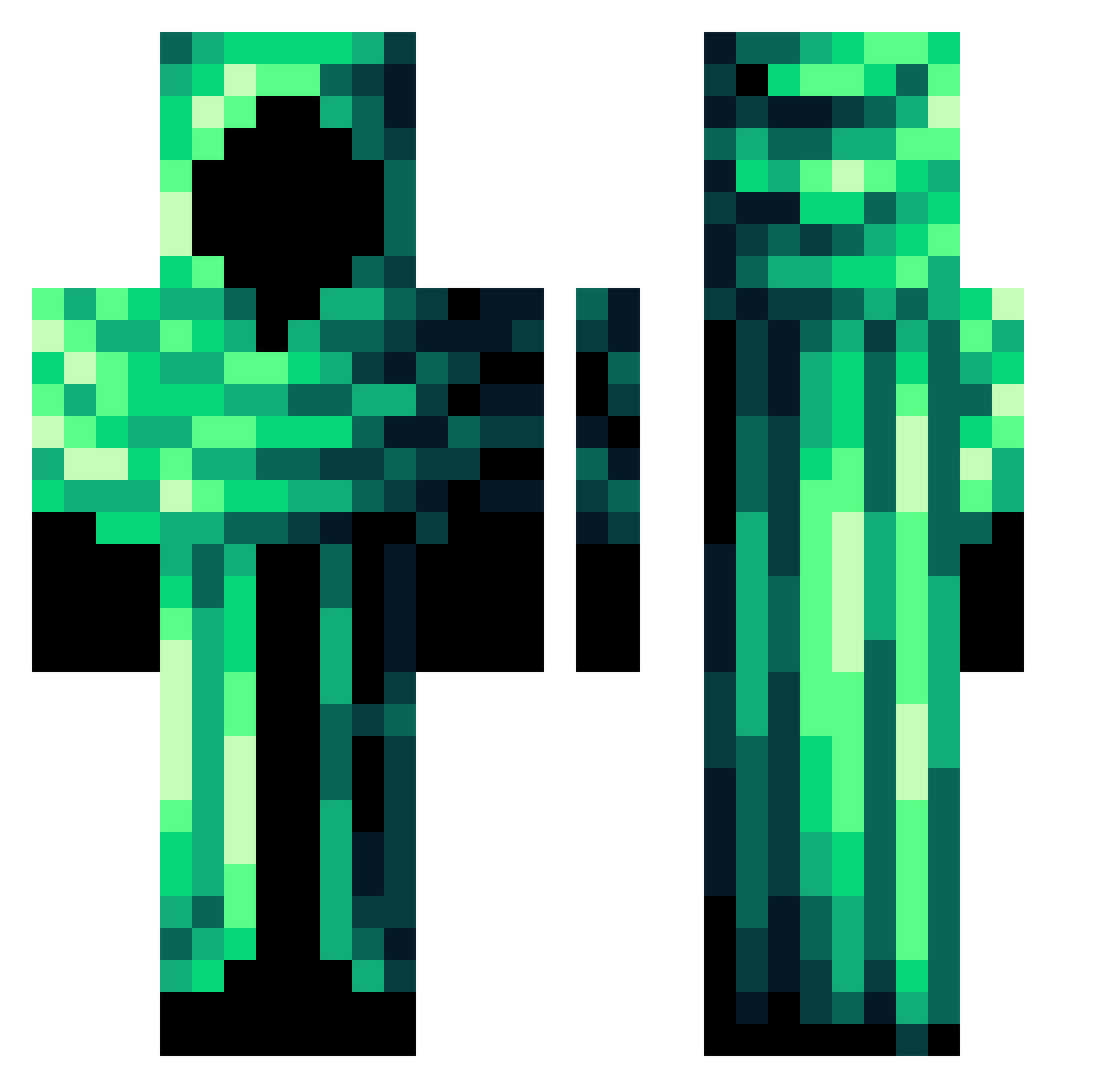 Zeeps_77 Minecraft skin, front and back view