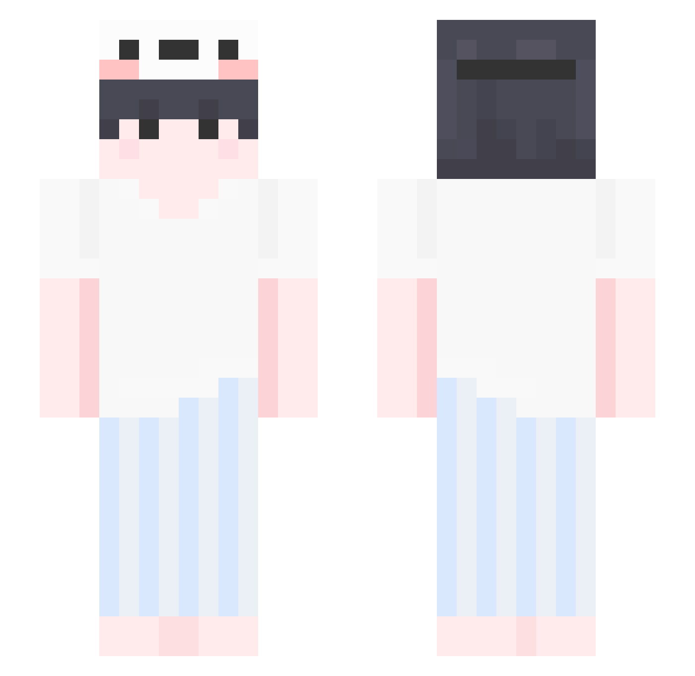 DeeeeerY Minecraft skin, front and back view