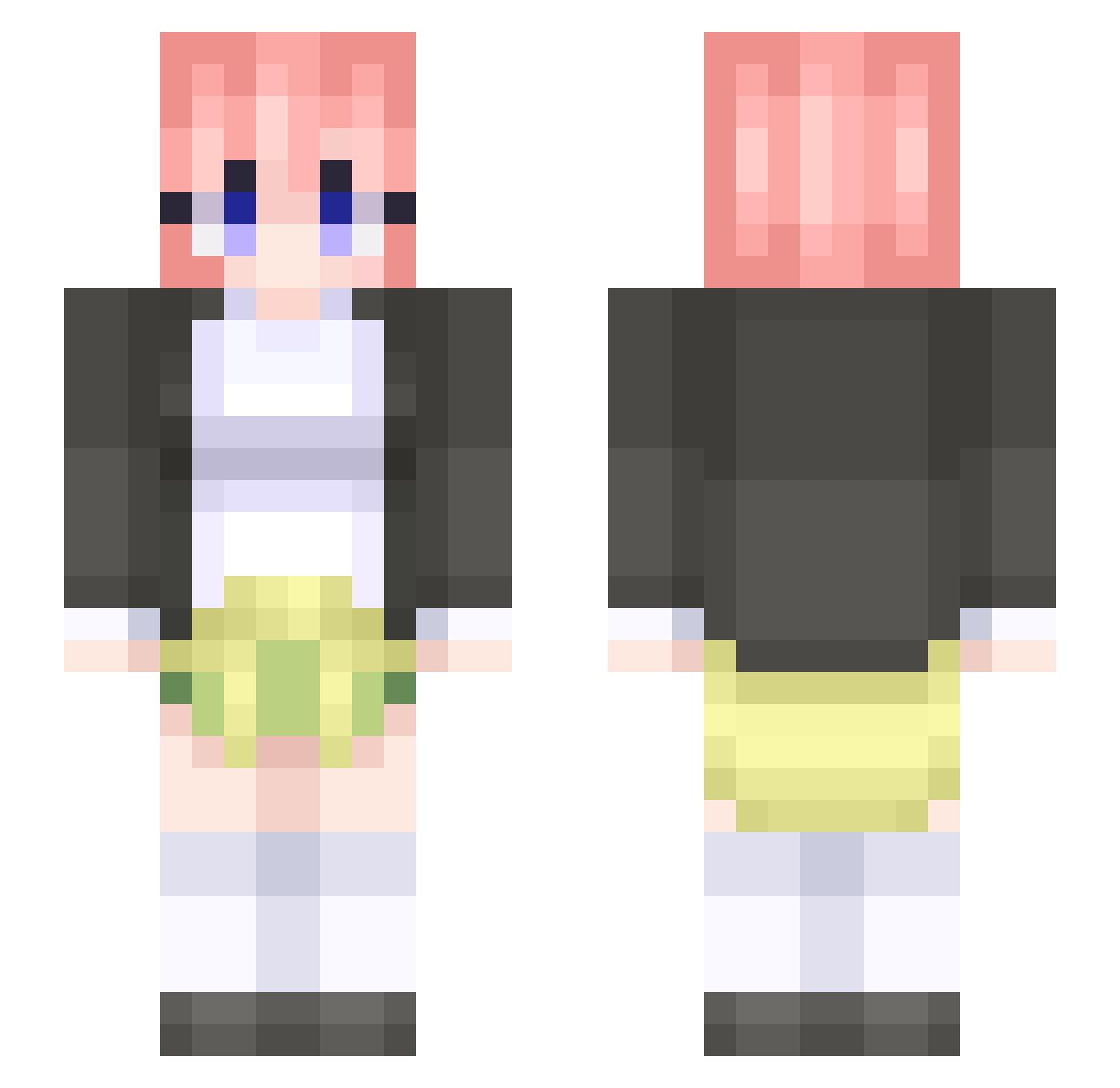 Semmmm_ Minecraft skin, front and back view