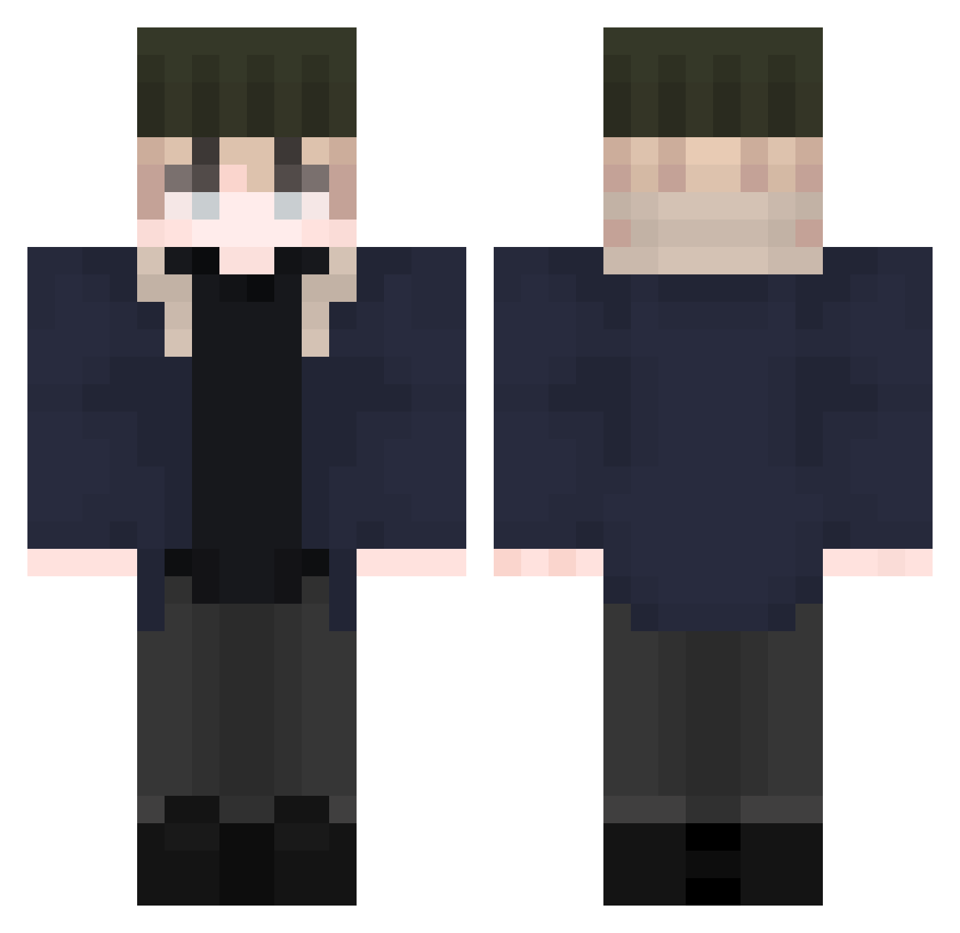 sswigss Minecraft skin, front and back view
