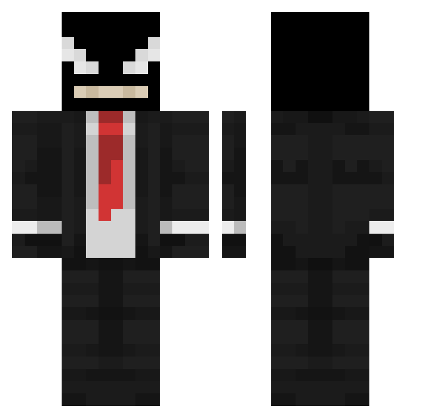 Megumi_fushii Minecraft skin, front and back view