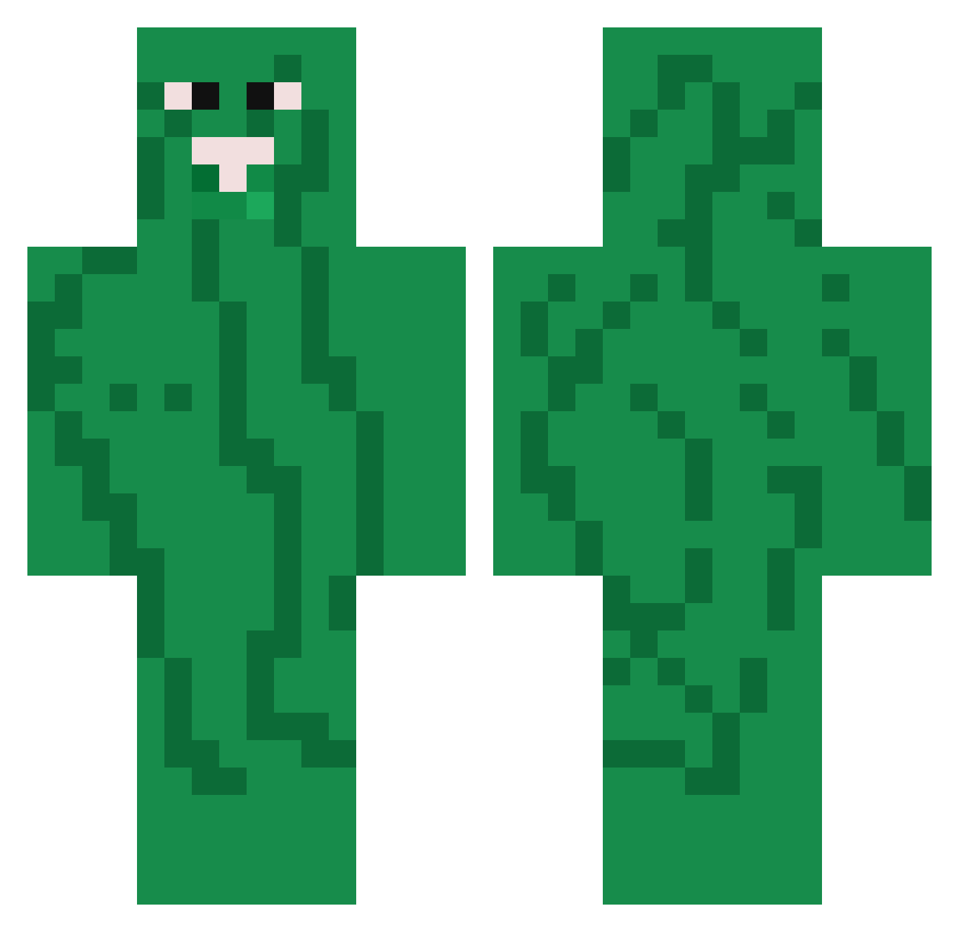 m1osz_PR0 Minecraft skin, front and back view