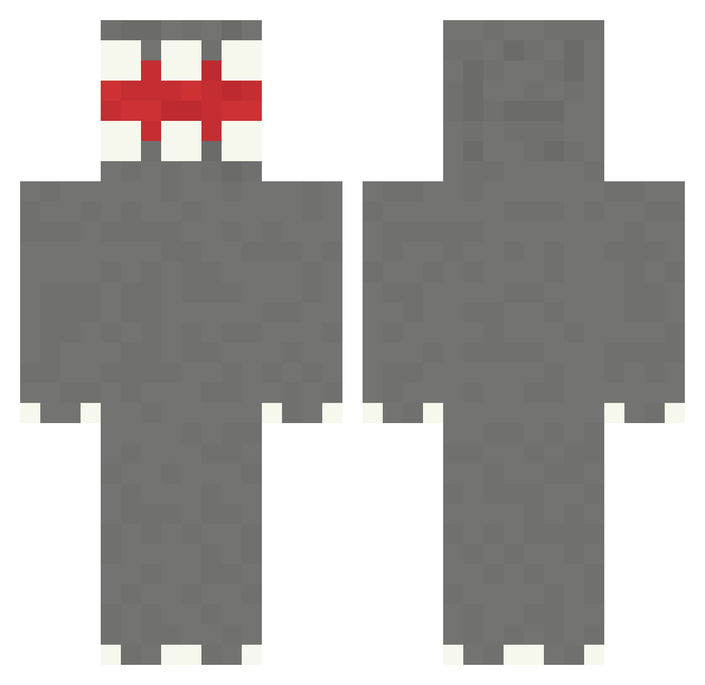 panjandrum Minecraft skin, front and back view