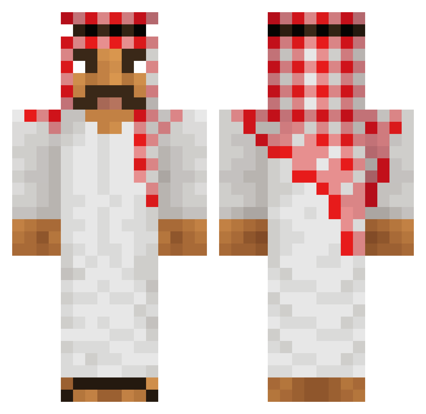 Not_mystiic Minecraft skin, front and back view