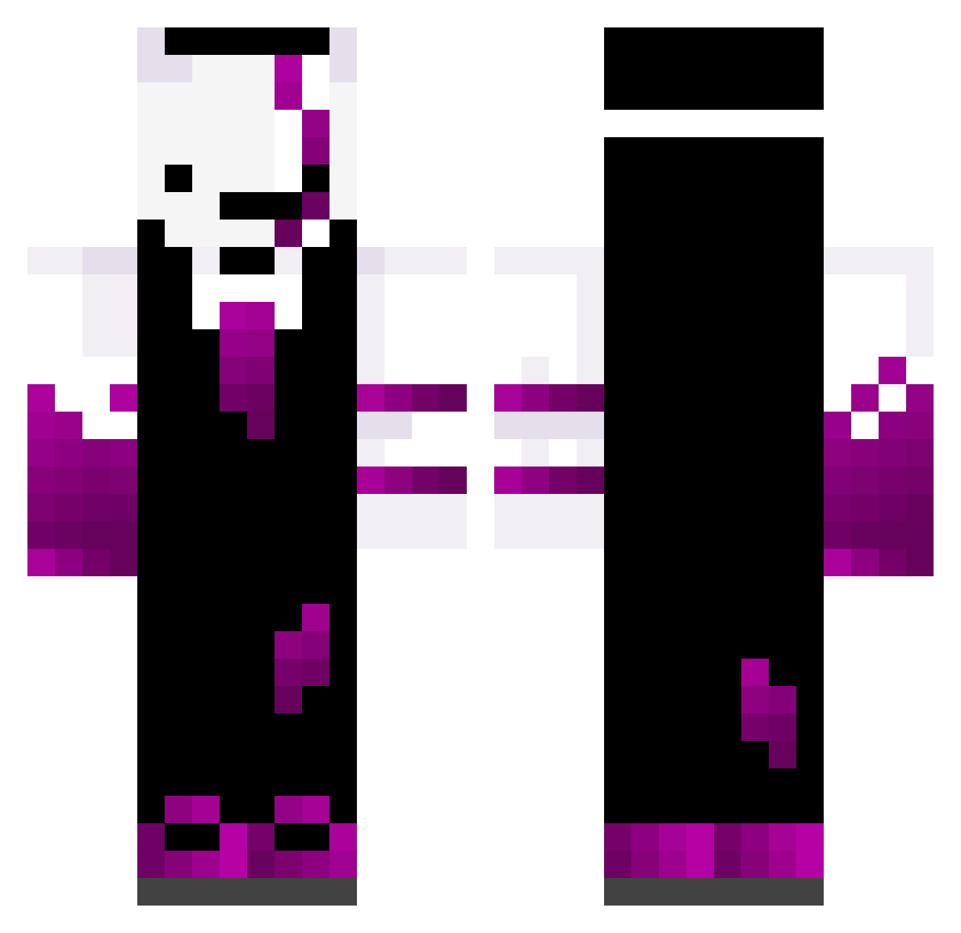 xDeaDx_ Minecraft skin, front and back view