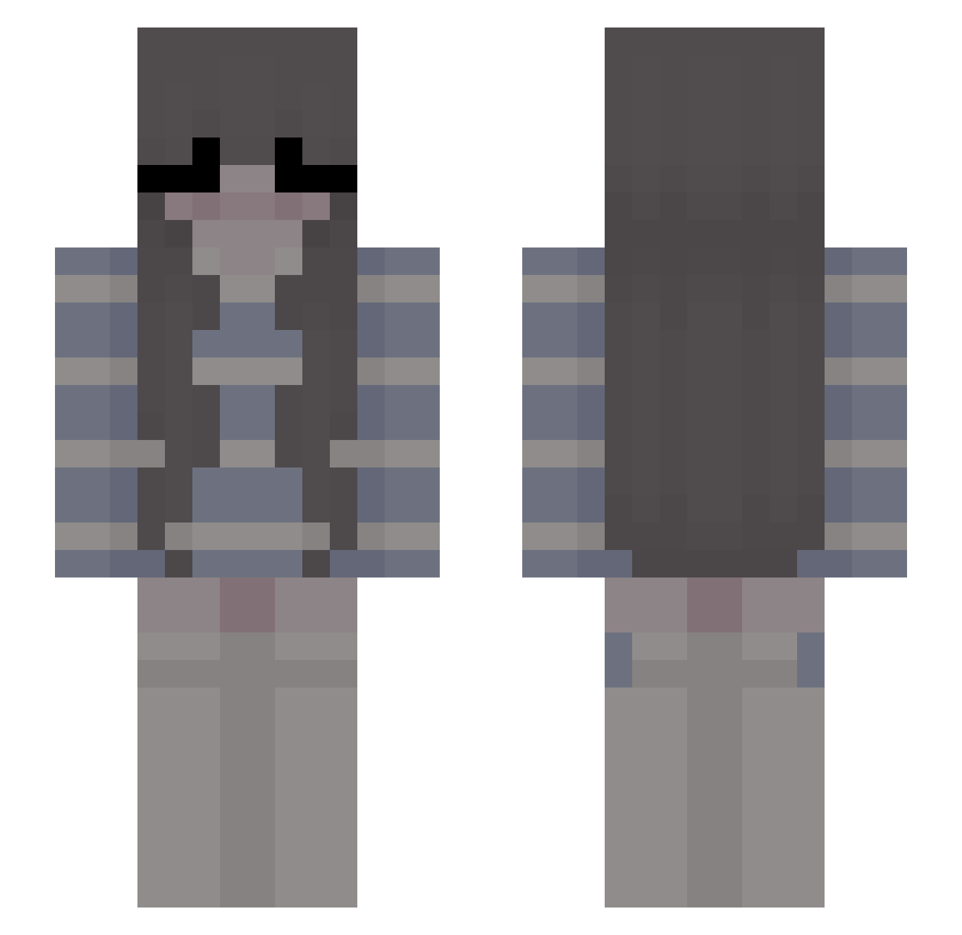 _mantisss Minecraft skin, front and back view