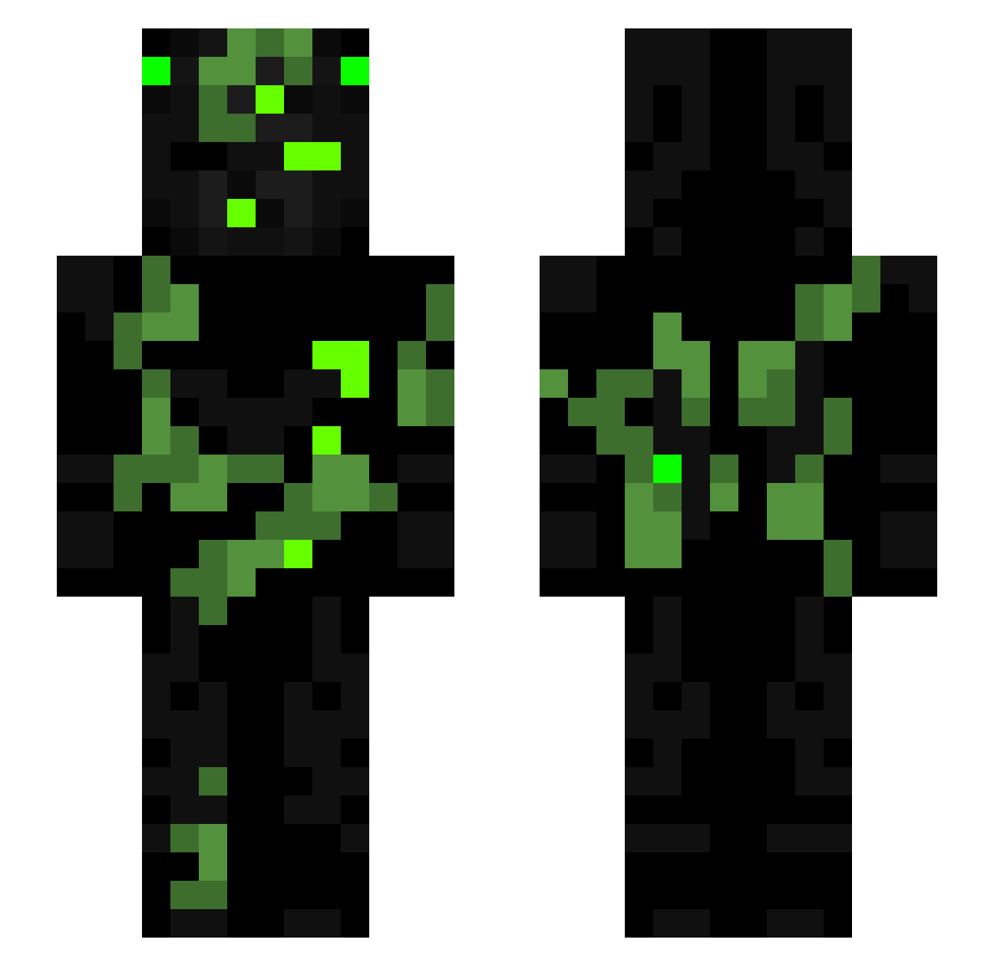 Virtual_Anomaly Minecraft skin, front and back view