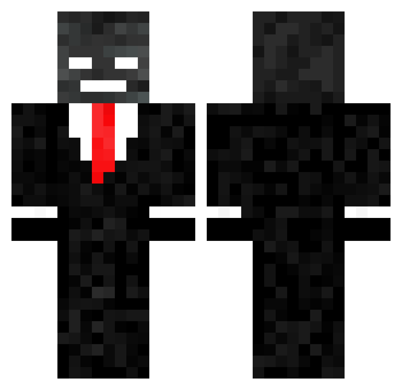 theonlyDupe Minecraft skin, front and back view