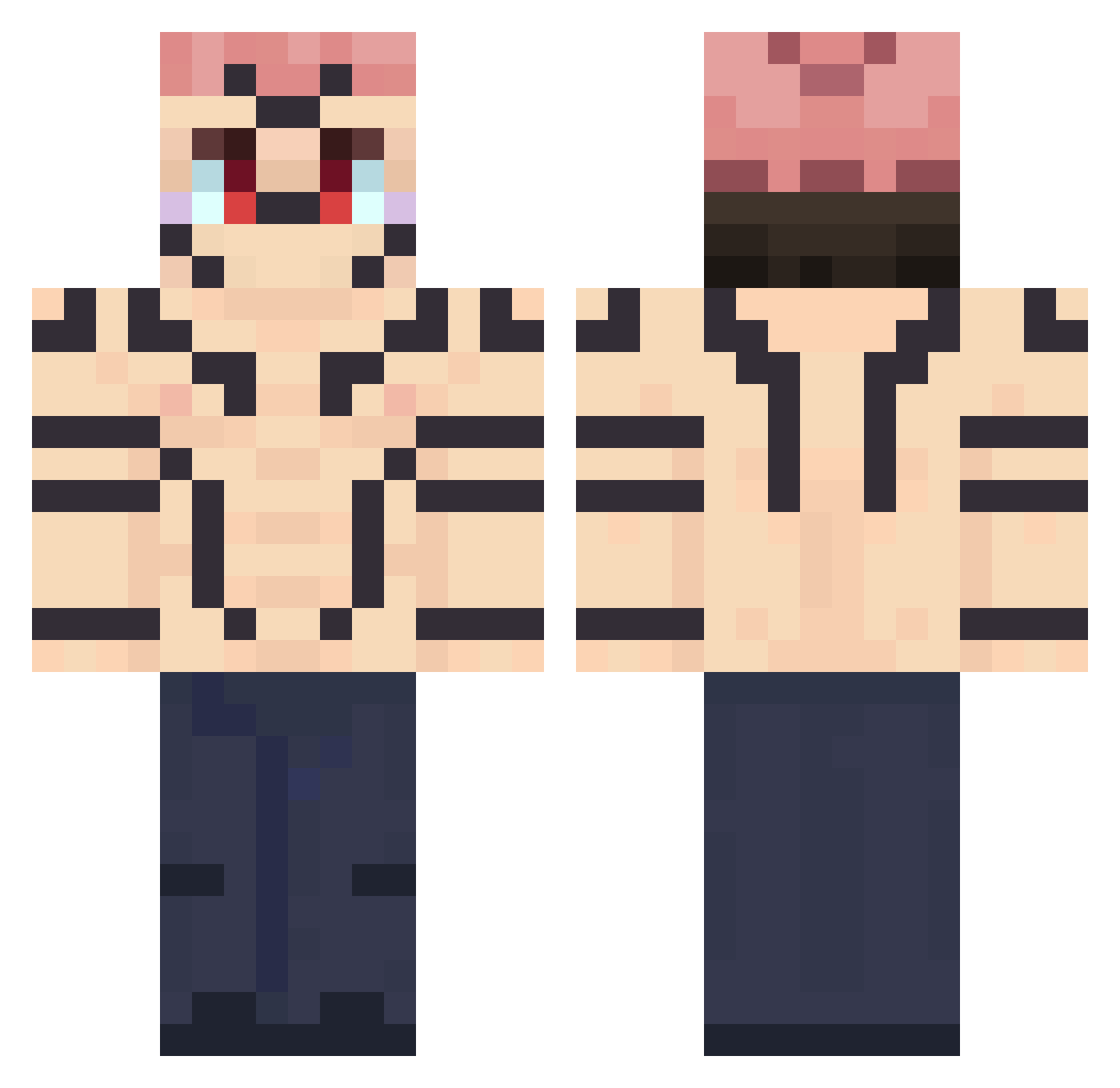 7_musa_7 Minecraft skin, front and back view