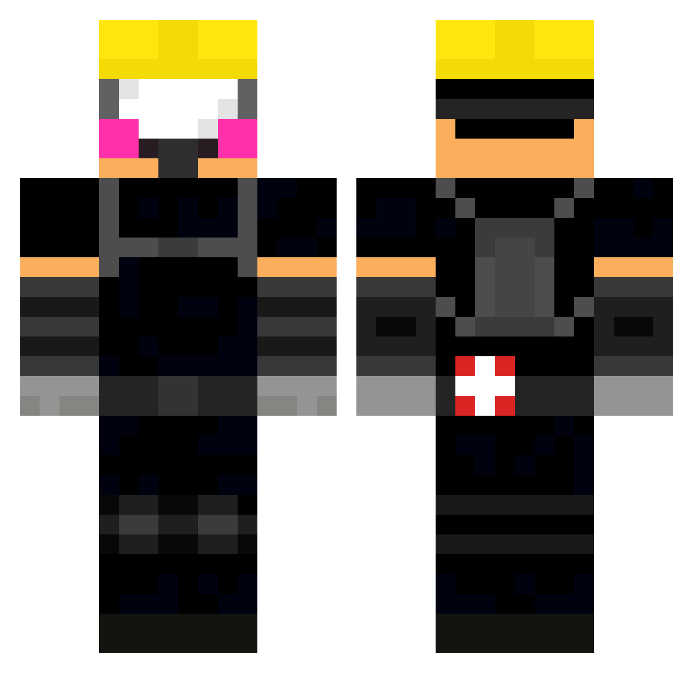 spider_slayer106 Minecraft skin, front and back view