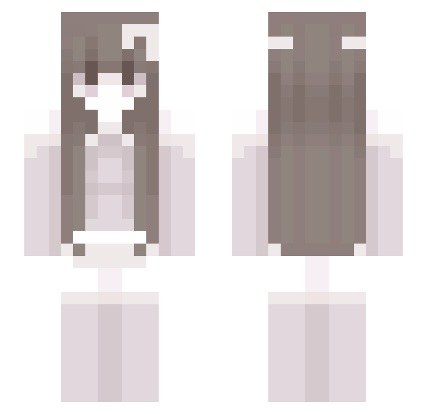 vhoduv Minecraft skin, front and back view
