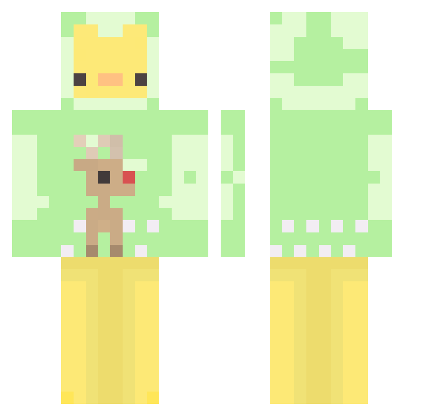 Maggus50 Minecraft skin, front and back view